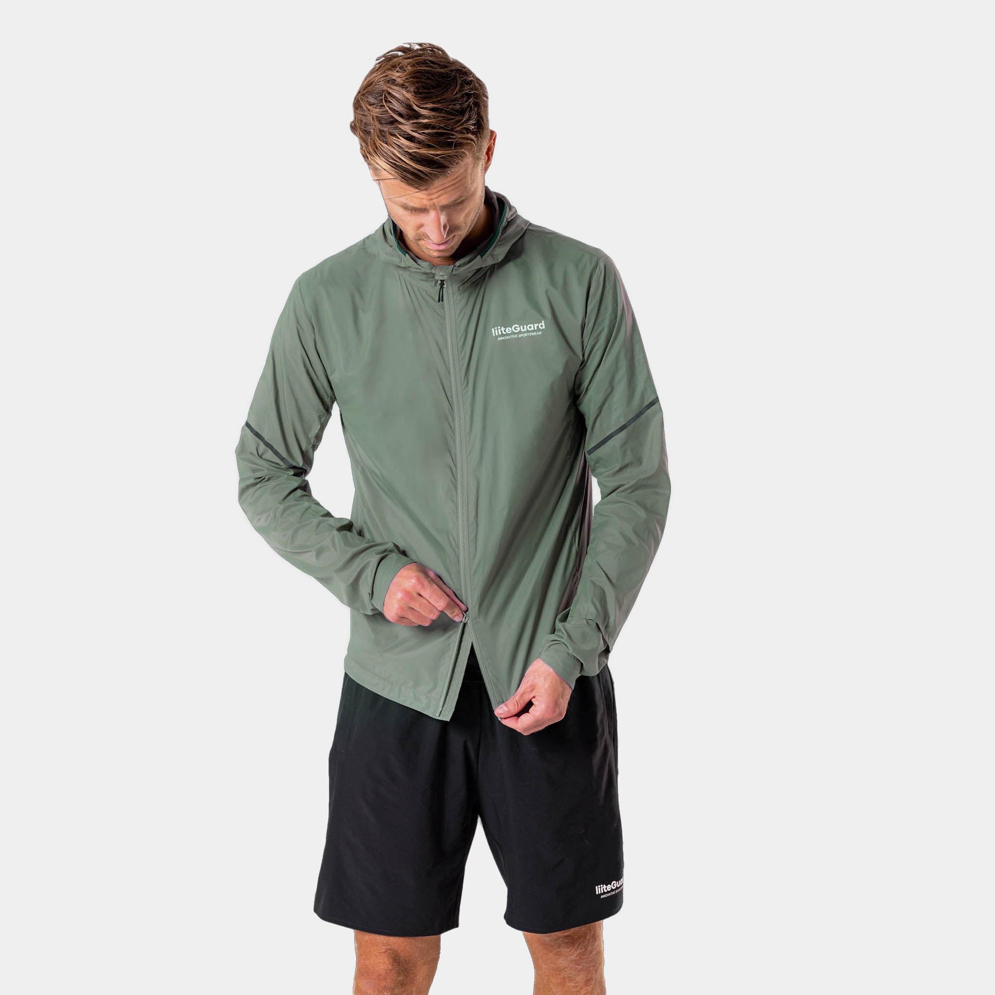 Liiteguard AERO-TECH WINDBREAKER (MEN) Top Grey green