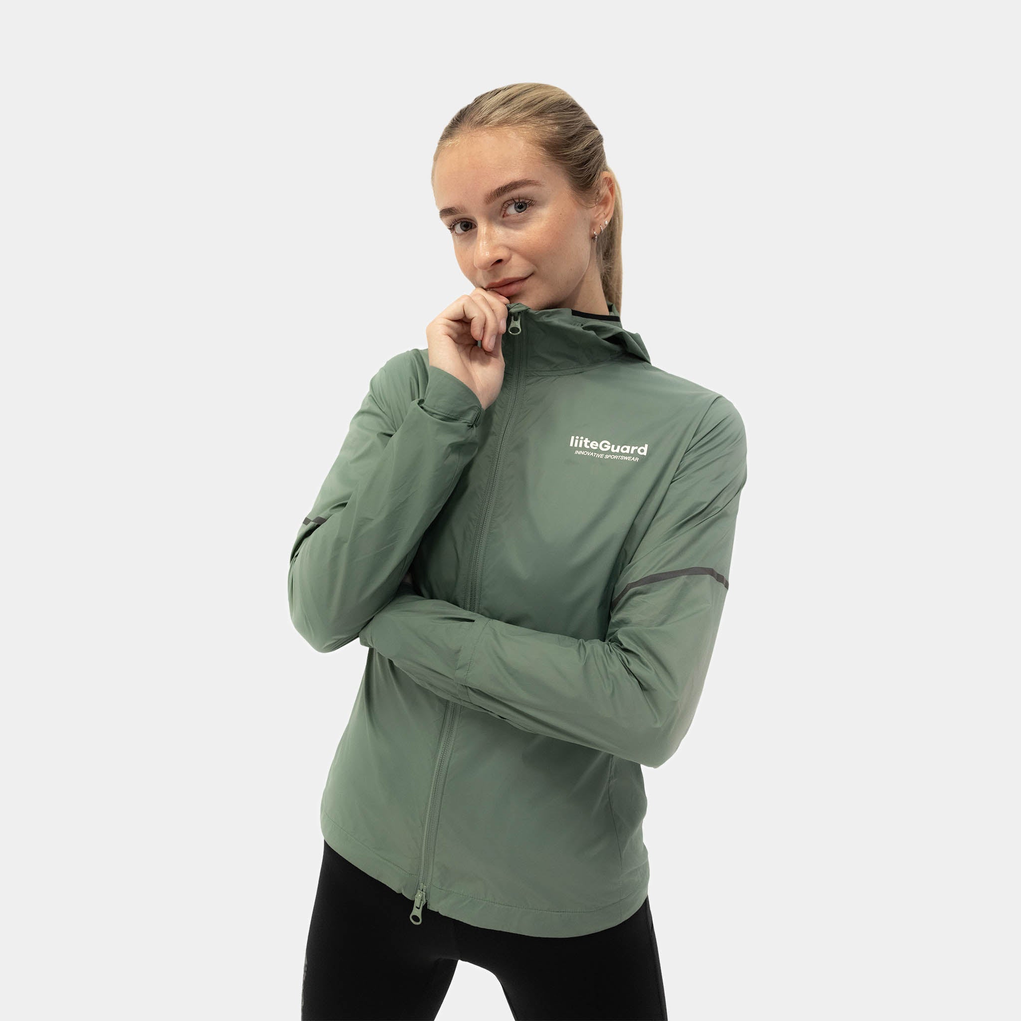 liiteGuard AERO-TECH WINDBREAKER (WOMEN) Top Grey green