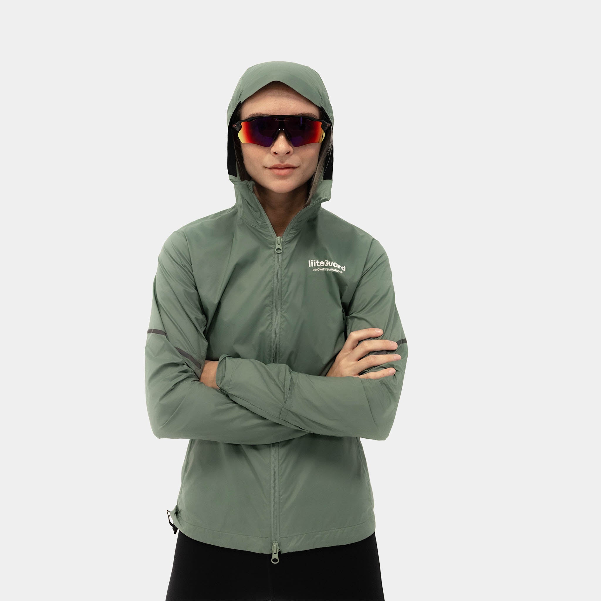 liiteGuard AERO-TECH WINDBREAKER (WOMEN) Top Grey green