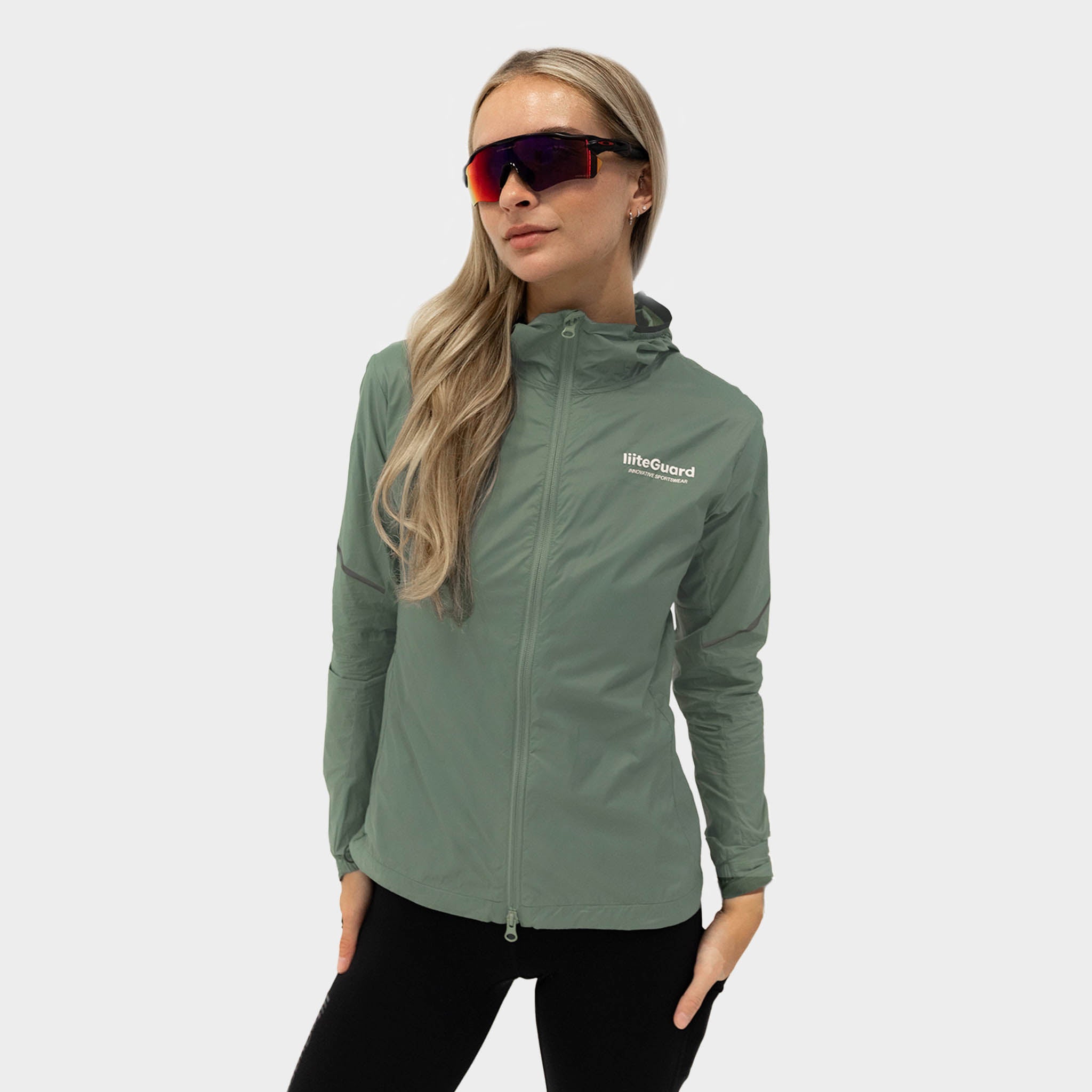 Green 2025 windbreaker womens