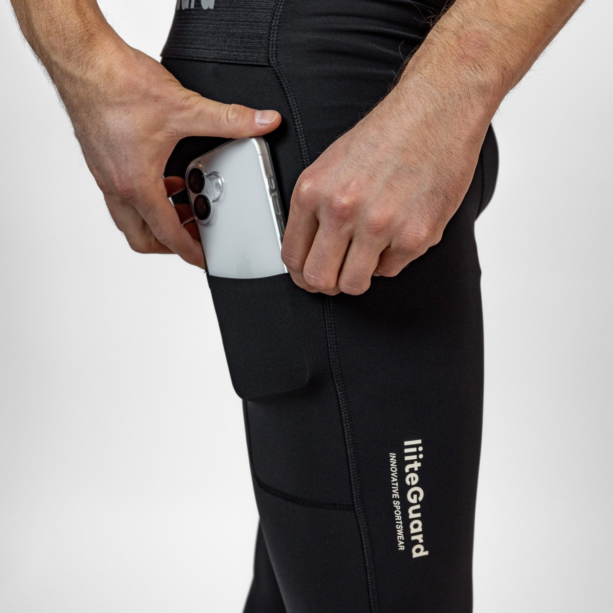 liiteGuard GLU-TECH HOT LONG TIGHTS (MEN) Long tights BLACK