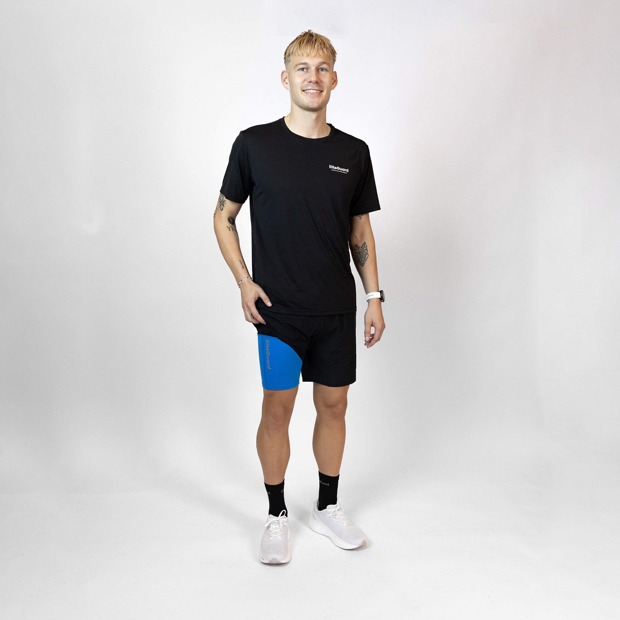 liiteGuard GLU-TECH INNER TIGHTS (MEN) Compression tights BLUE