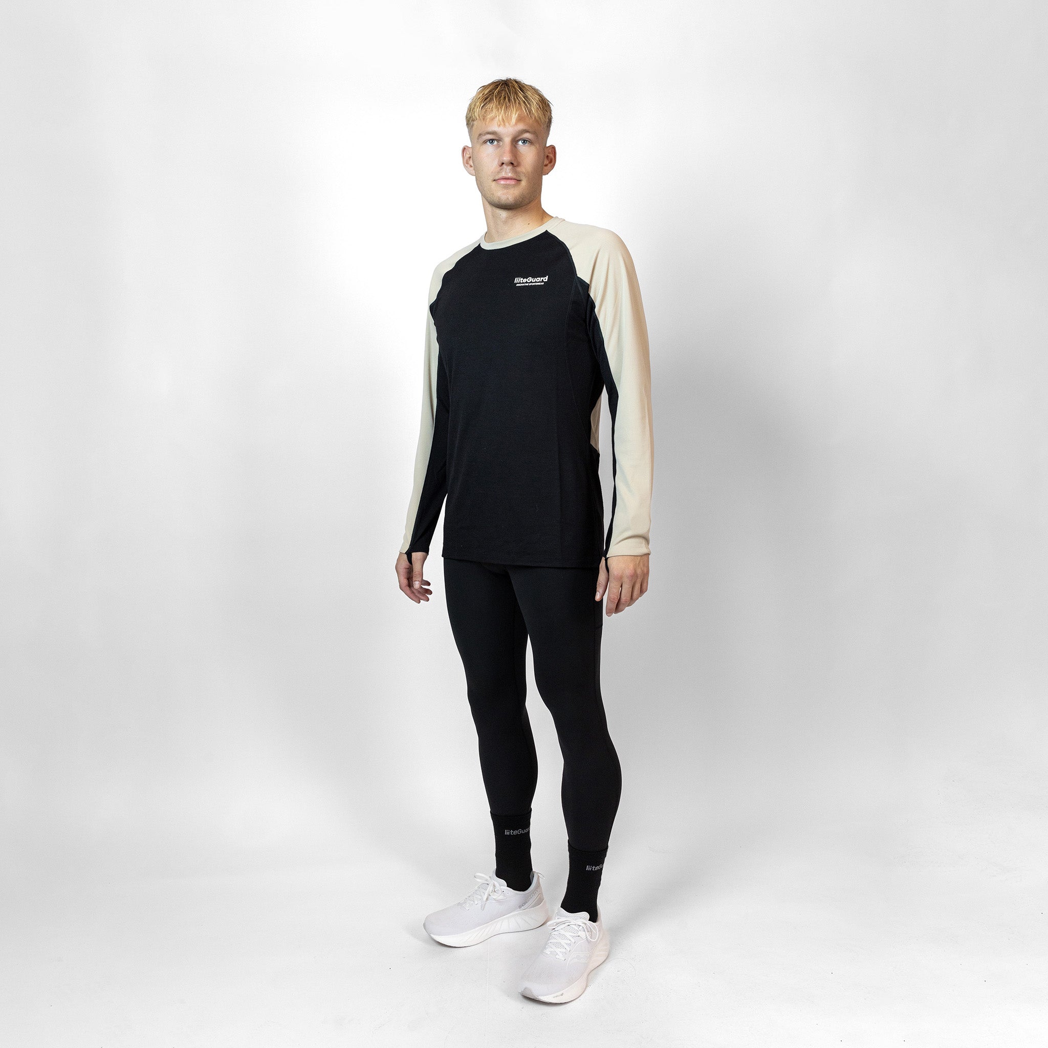 liiteGuard GLU-TECH LONG TIGHTS (MEN) Long tights BLACK