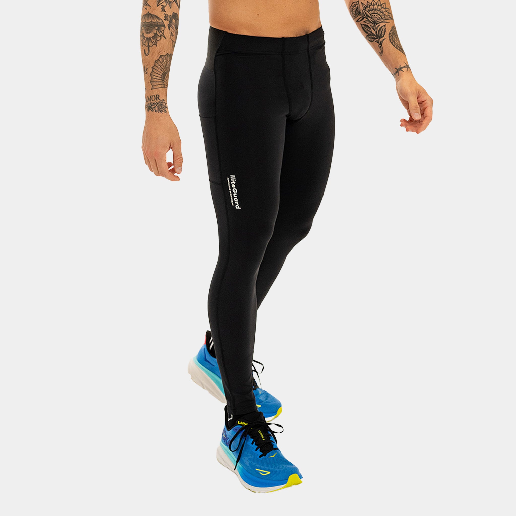 liiteGuard GLU-TECH LONG TIGHTS (MEN) Long tights BLACK