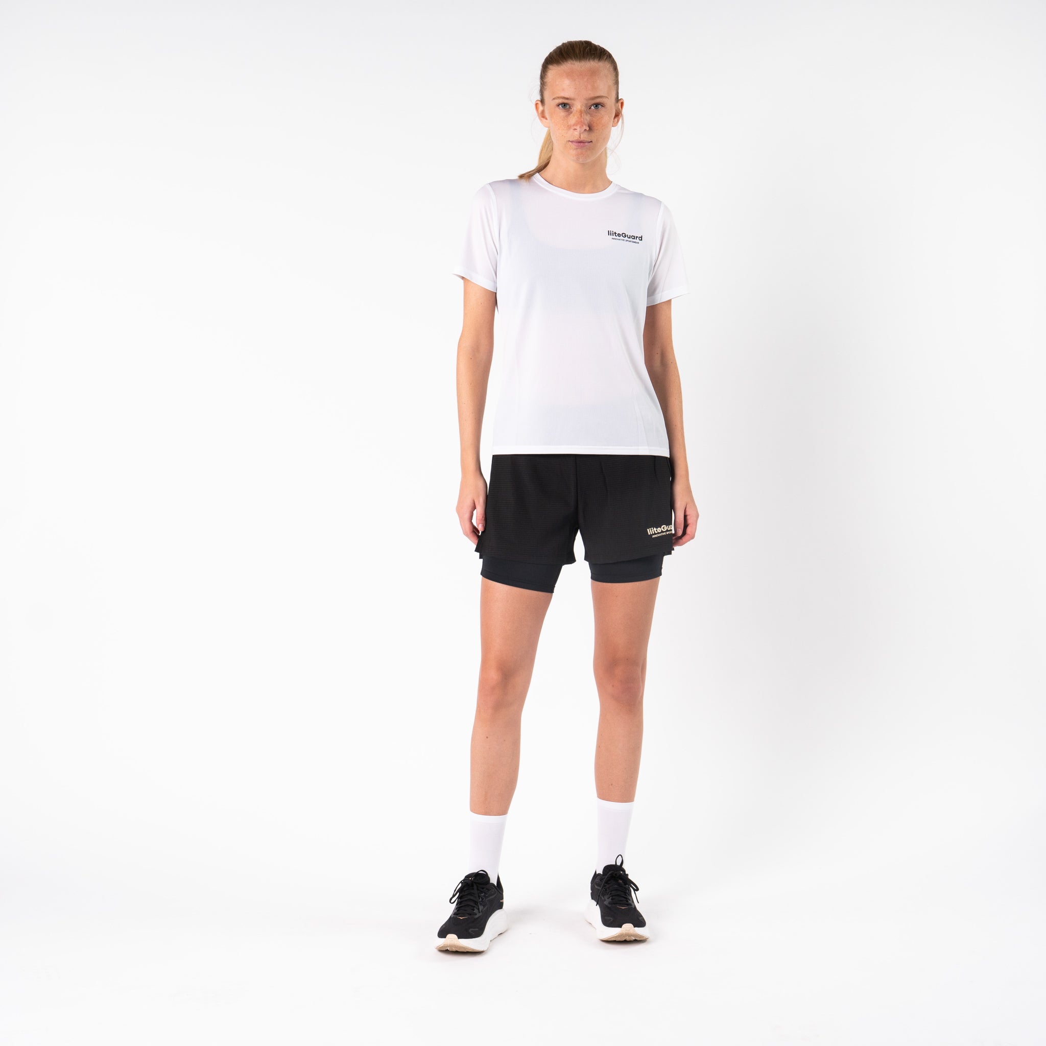 liiteGuard GLU-TECH RUNNING 2IN1 SHORTS (WOMEN) Shorts BLACK