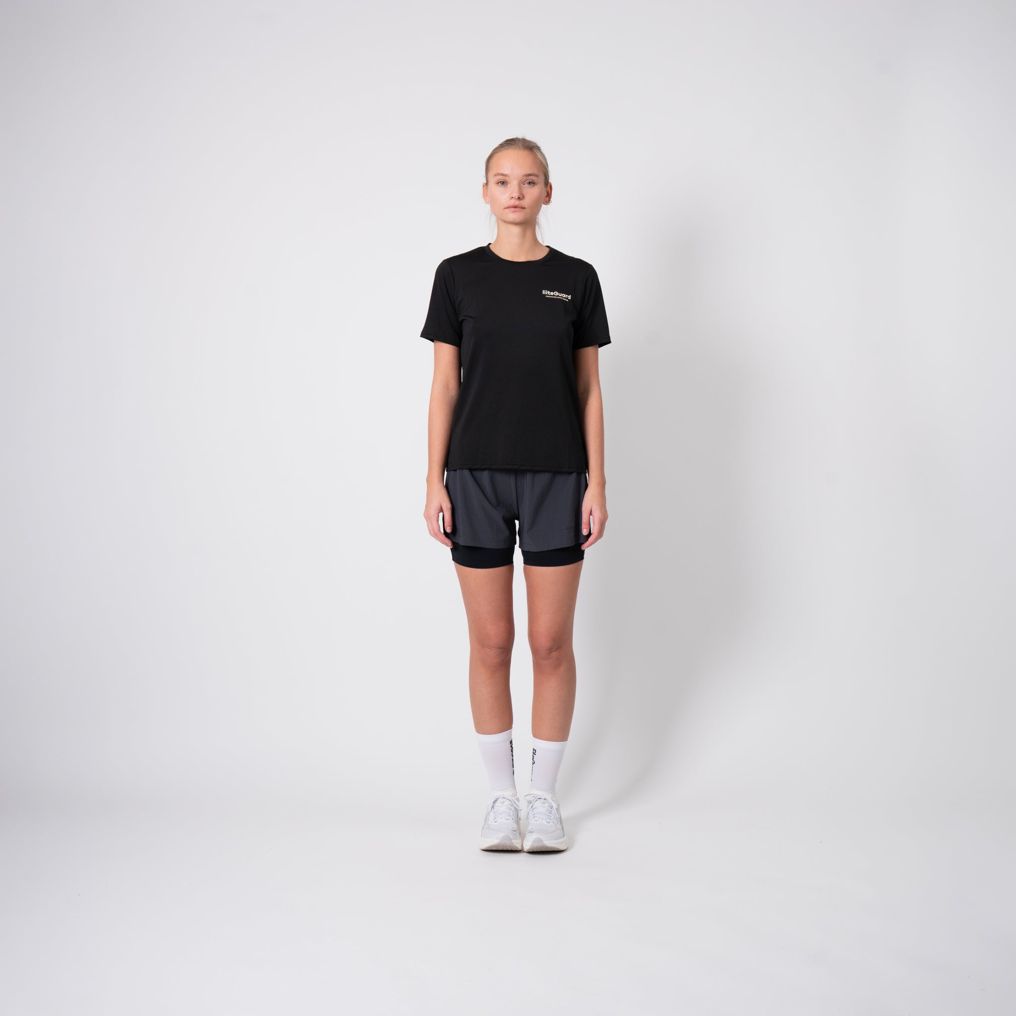 liiteGuard GLU-TECH RUNNING 2IN1 SHORTS (WOMEN) Shorts Ebony