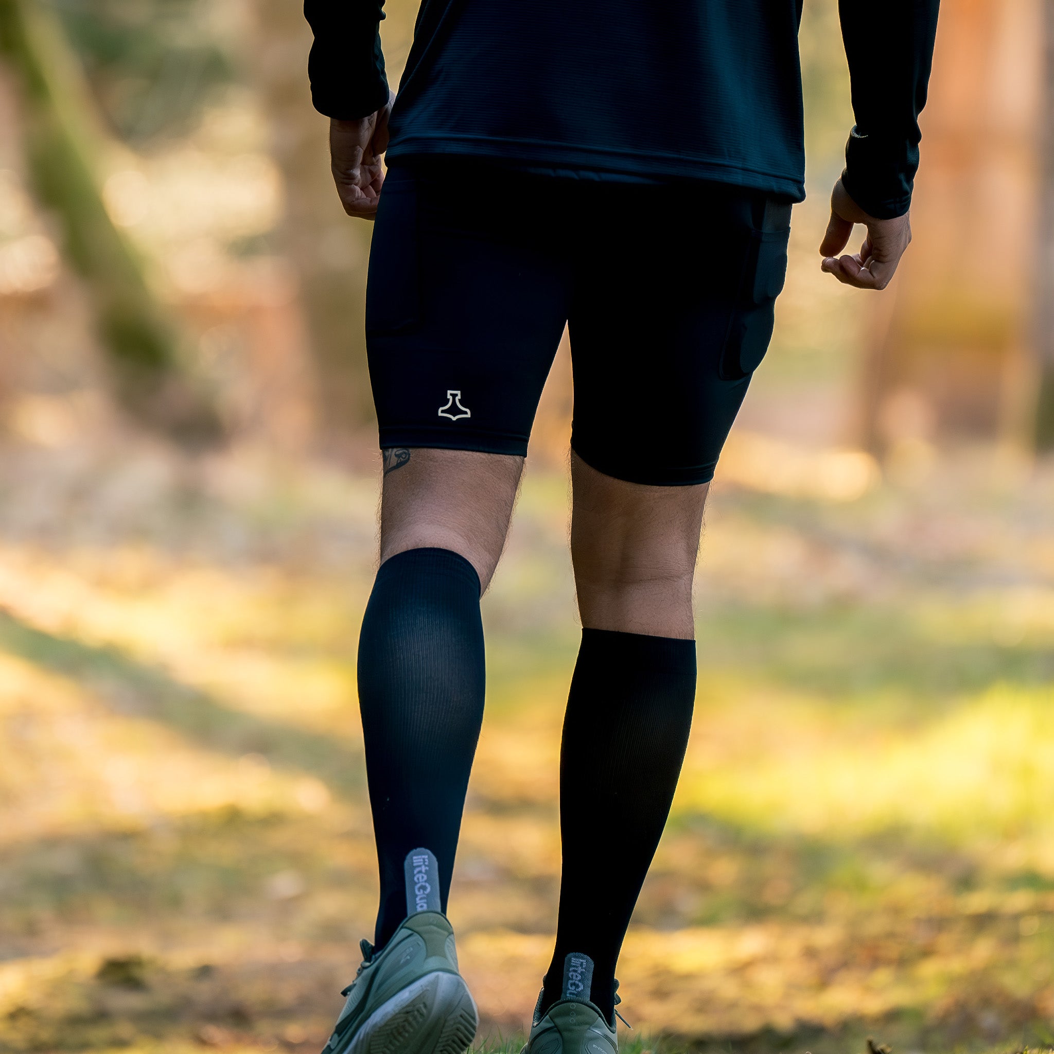 liiteGuard GLU-TECH SHORT TIGHTS (MEN) Short tights BLACK