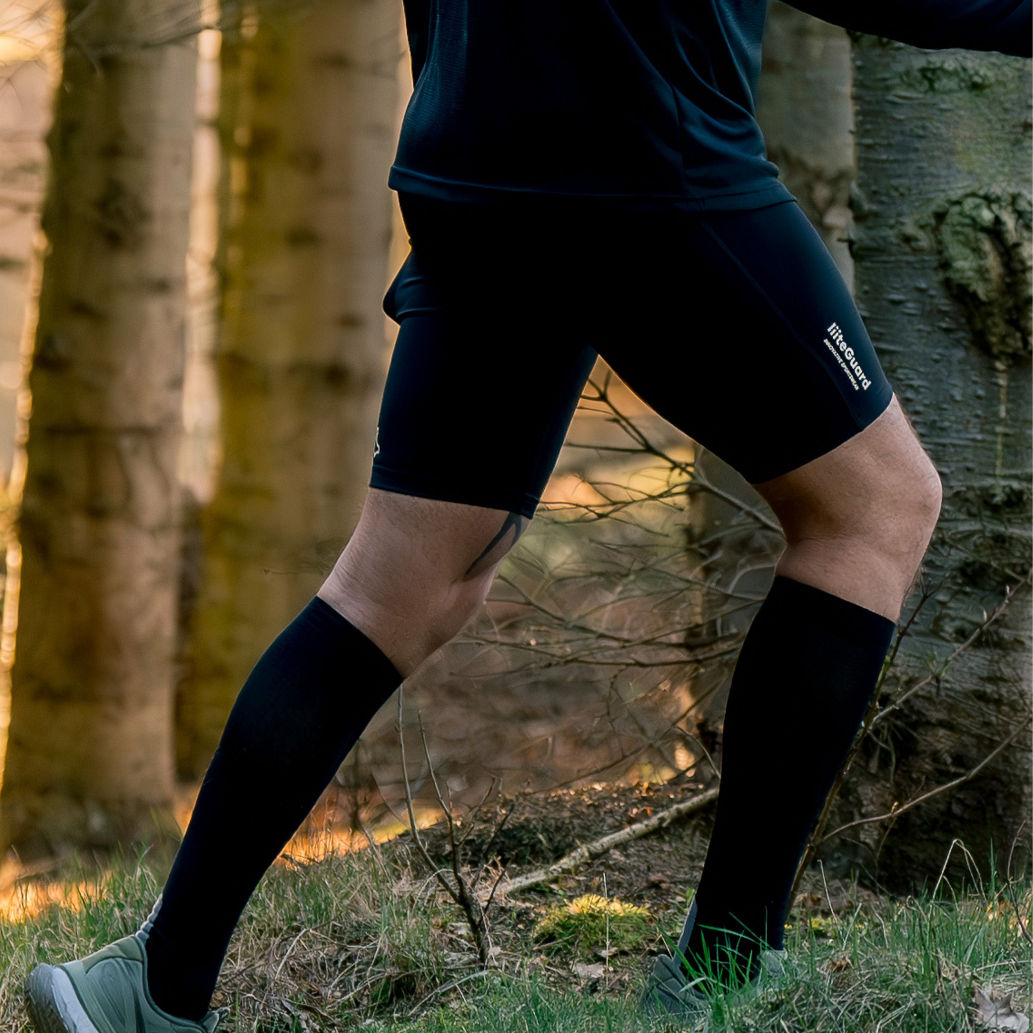 liiteGuard GLU-TECH SHORT TIGHTS (MEN) Short tights BLACK