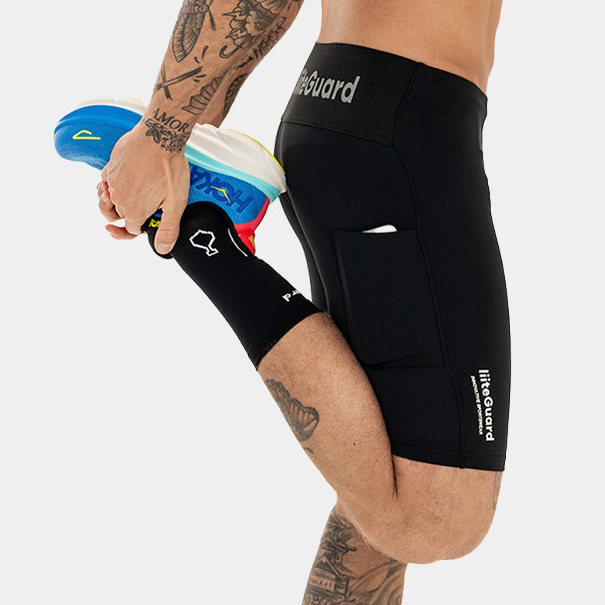 liiteGuard GLU-TECH SHORT TIGHTS (MEN) Short tights BLACK