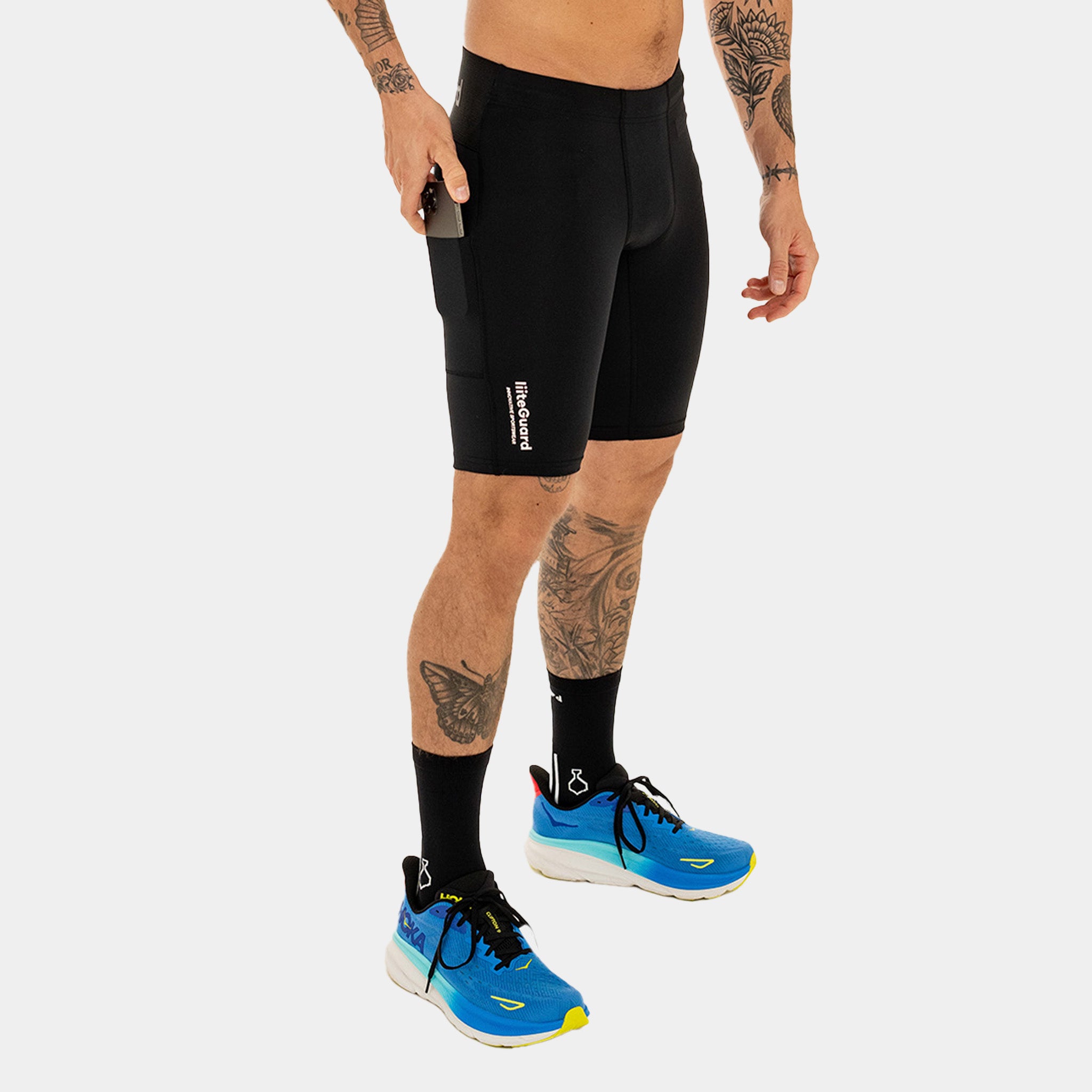 liiteGuard GLU-TECH SHORT TIGHTS (MEN) Short tights BLACK