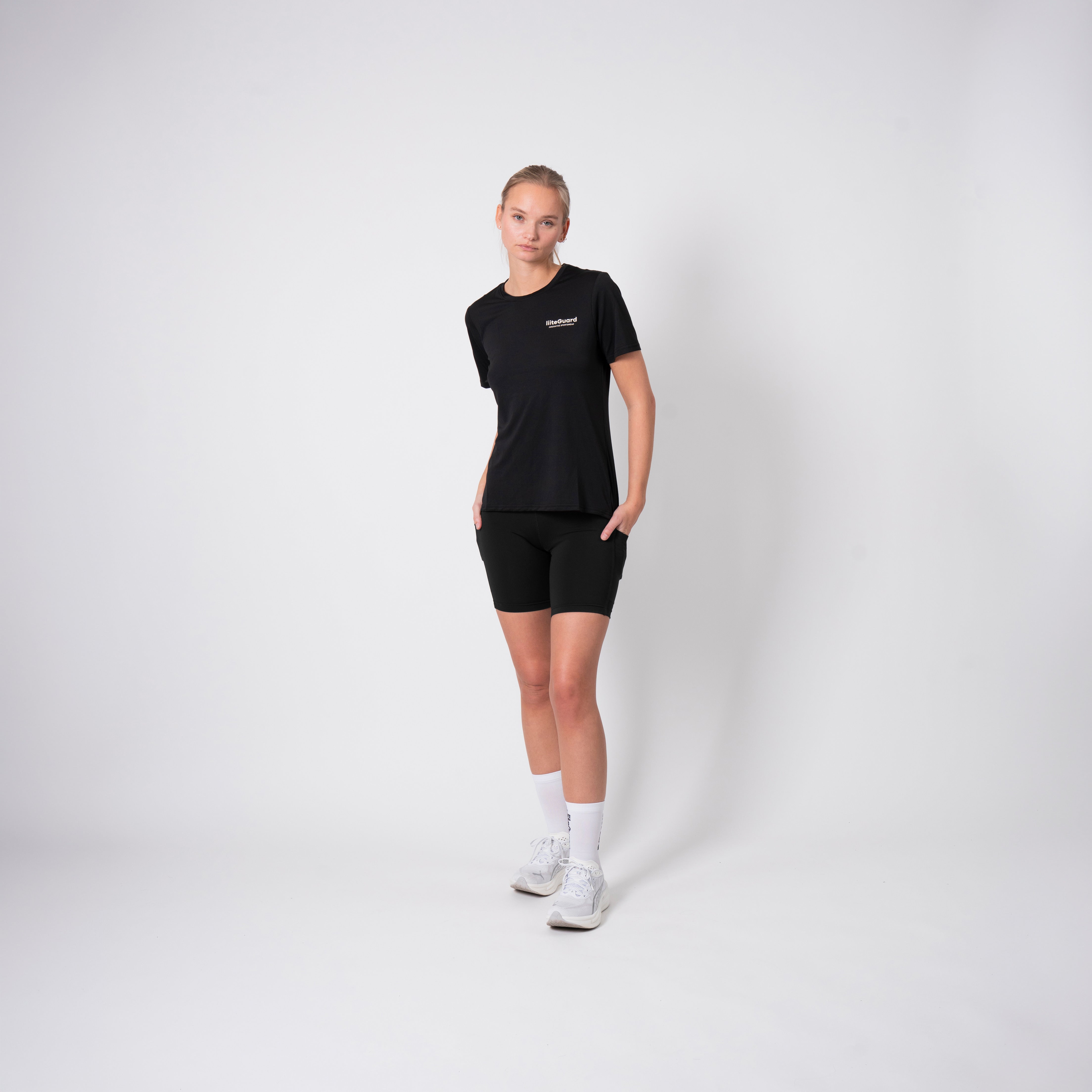 liiteGuard GLU-TECH TRAINING SHORT TIGHTS (WOMEN) Short tights BLACK