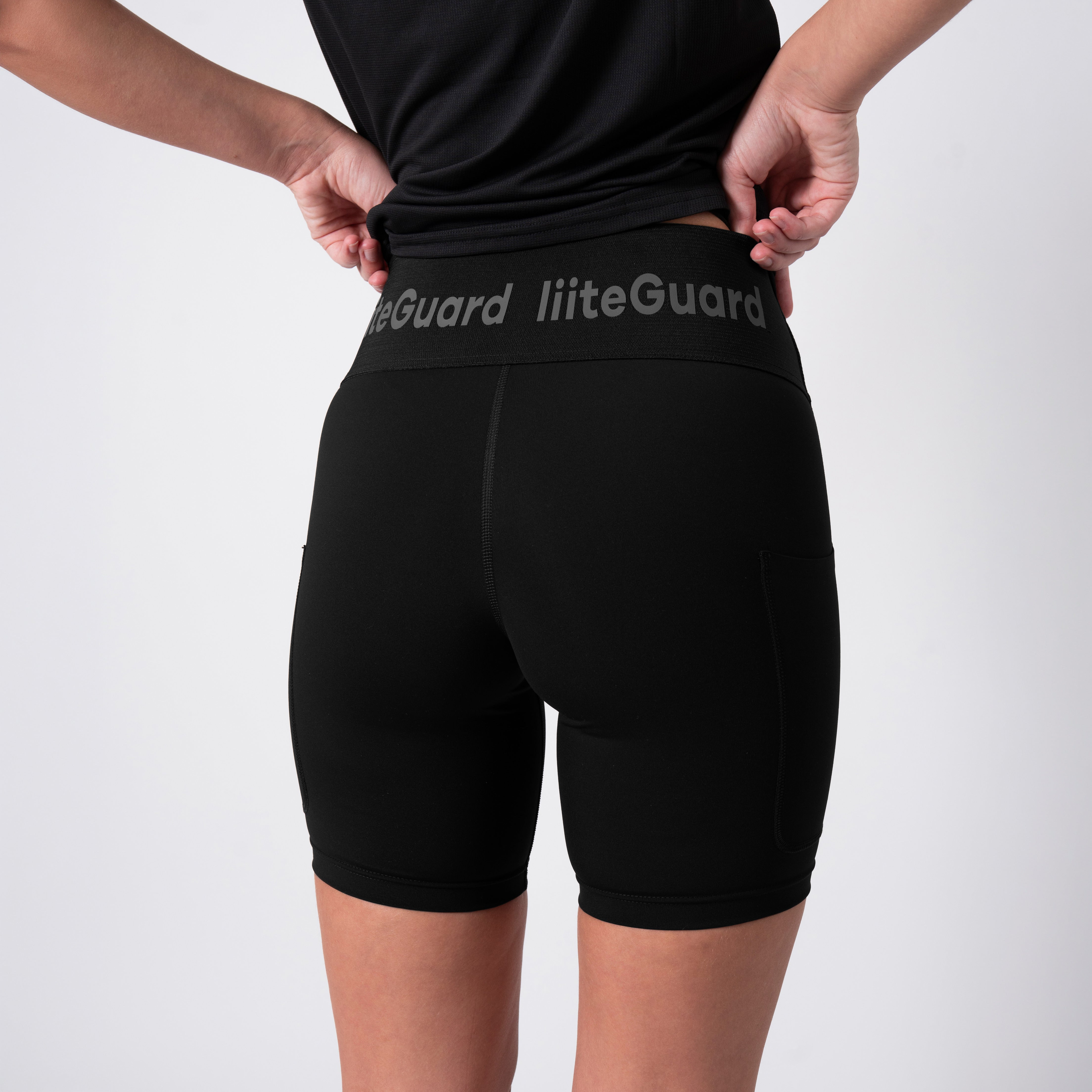 liiteGuard GLU-TECH TRAINING SHORT TIGHTS (WOMEN) Short tights BLACK