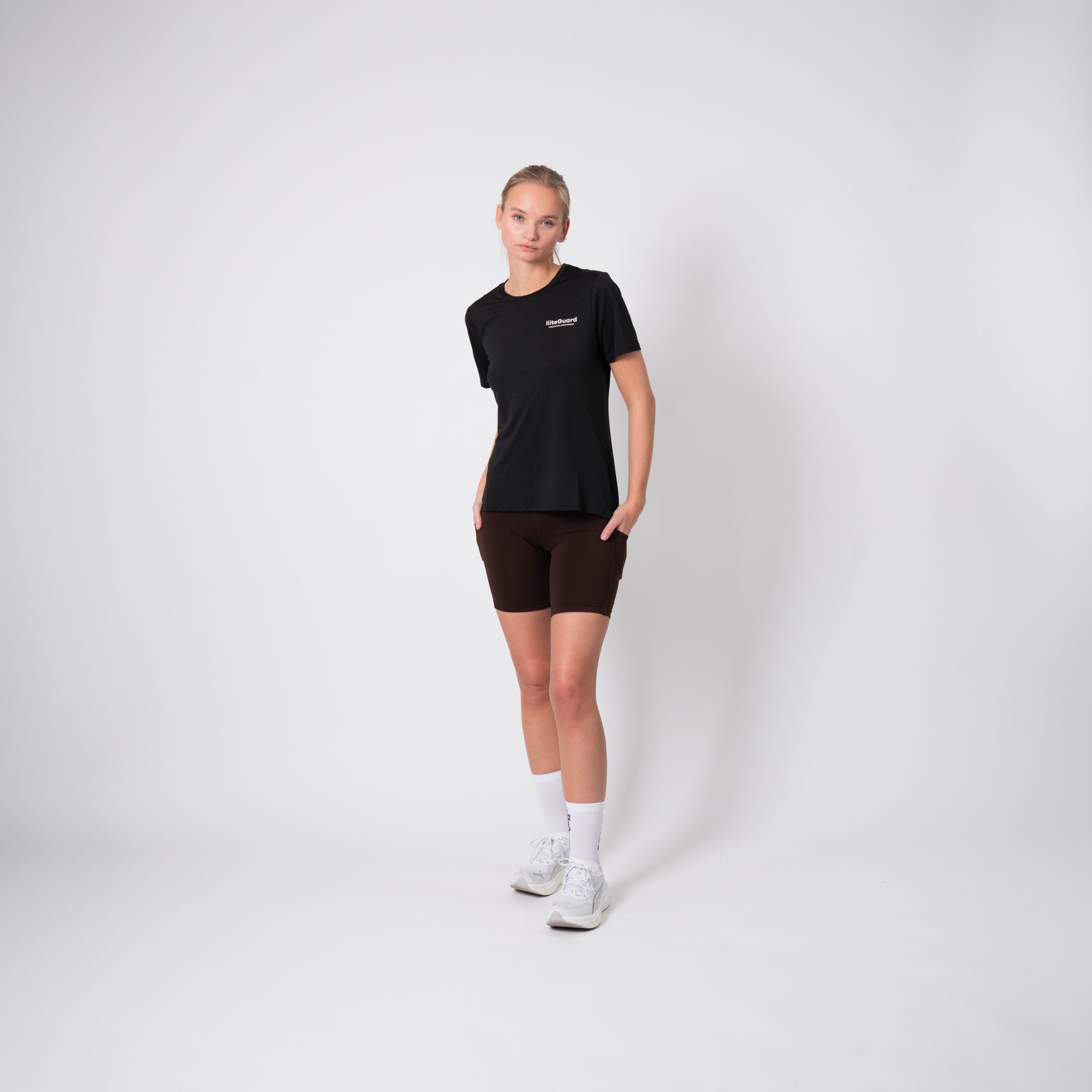 liiteGuard GLU-TECH TRAINING SHORT TIGHTS (WOMEN) Short tights Coffee Bean