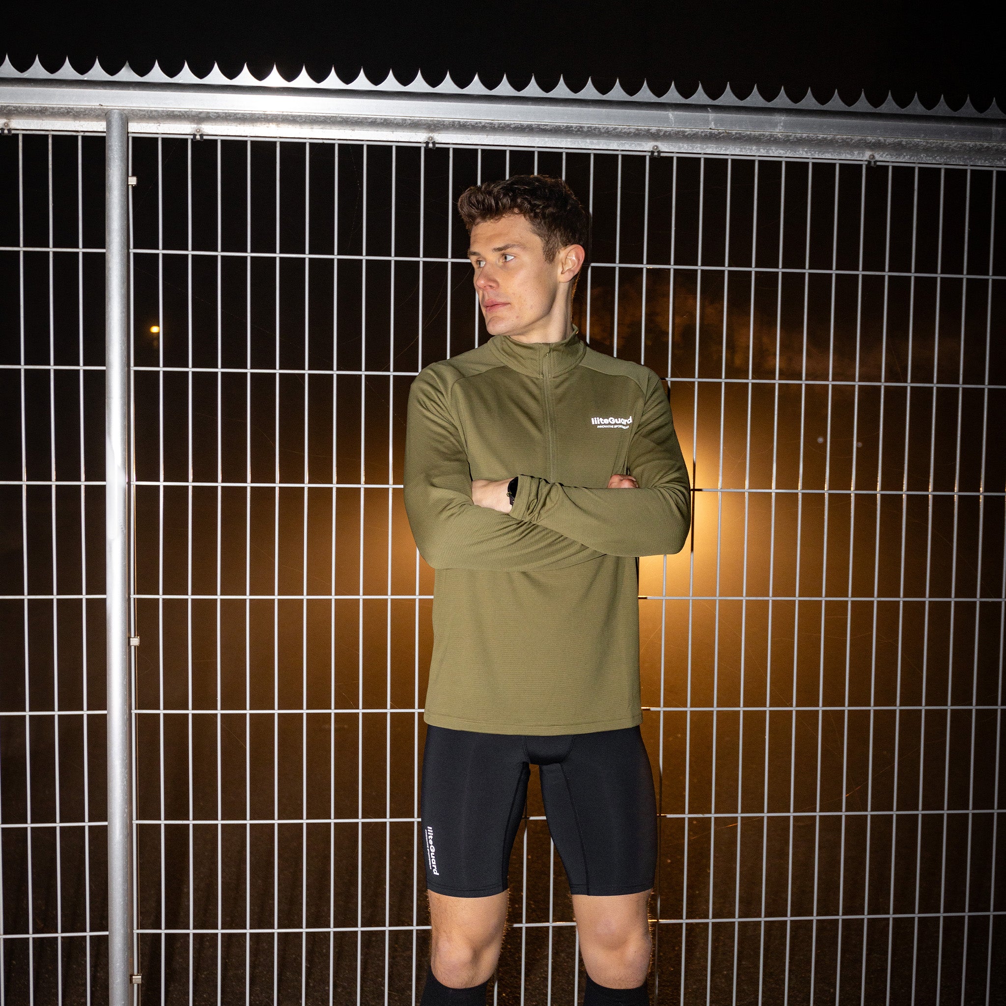 liiteGuard GROUND-TECH 1/4 ZIP SHIRT (MEN) Zippers Dusty Green