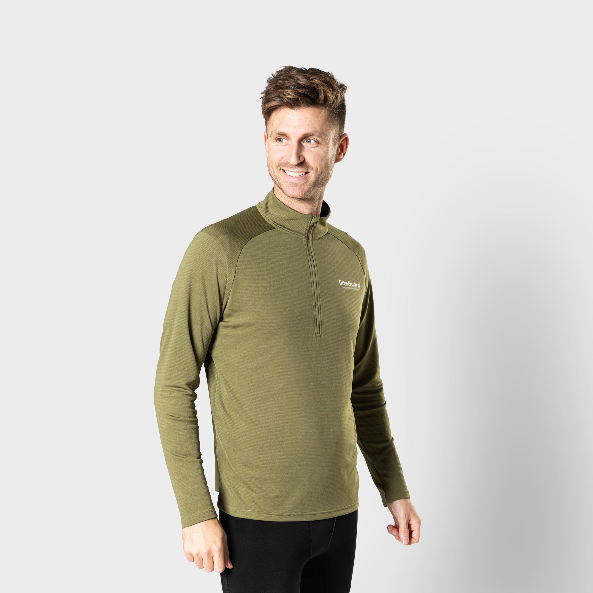 liiteGuard GROUND-TECH 1/4 ZIP SHIRT (MEN) Zippers Dusty Green