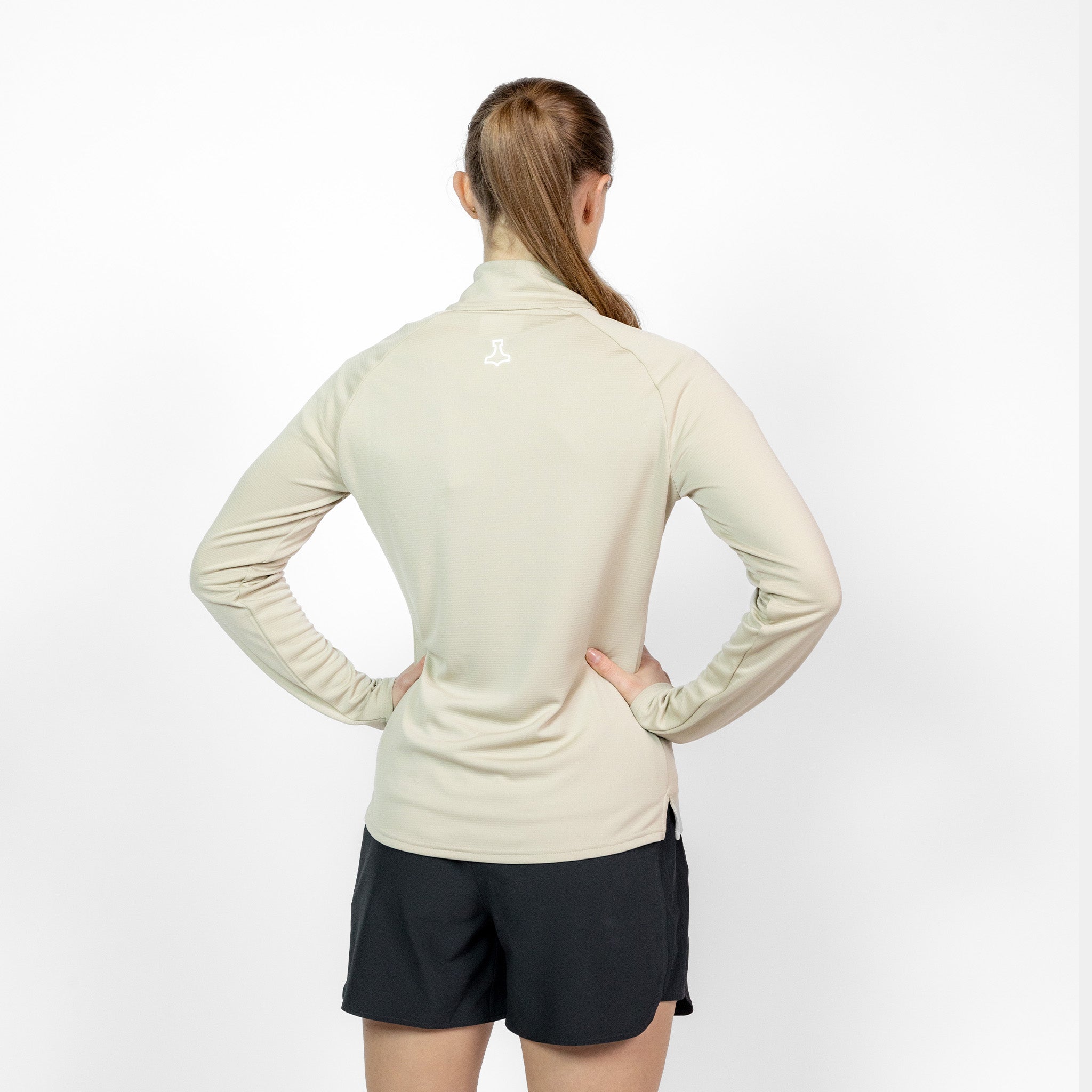 liiteGuard GROUND-TECH 1/4 ZIP SHIRT (WOMEN) Zippers Beige