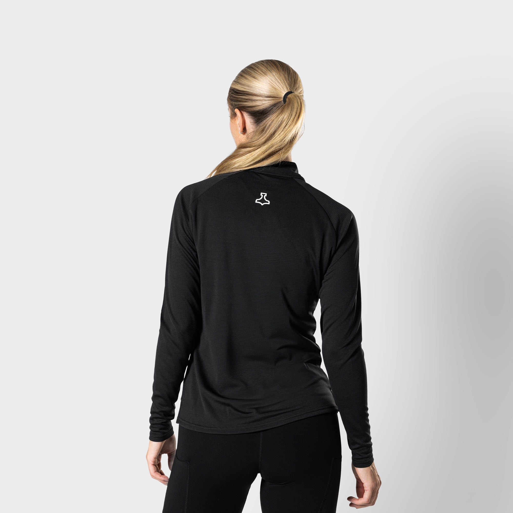 liiteGuard GROUND-TECH 1/4 ZIP SHIRT (WOMEN) Zippers BLACK