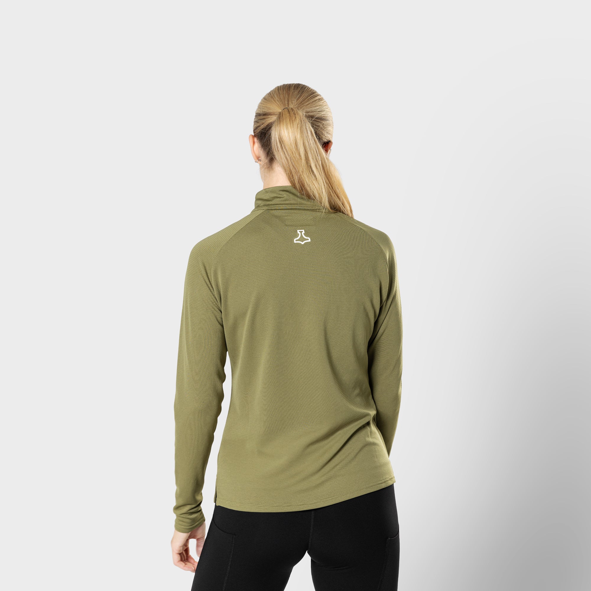 liiteGuard GROUND-TECH 1/4 ZIP SHIRT (WOMEN) Zippers Dusty Green