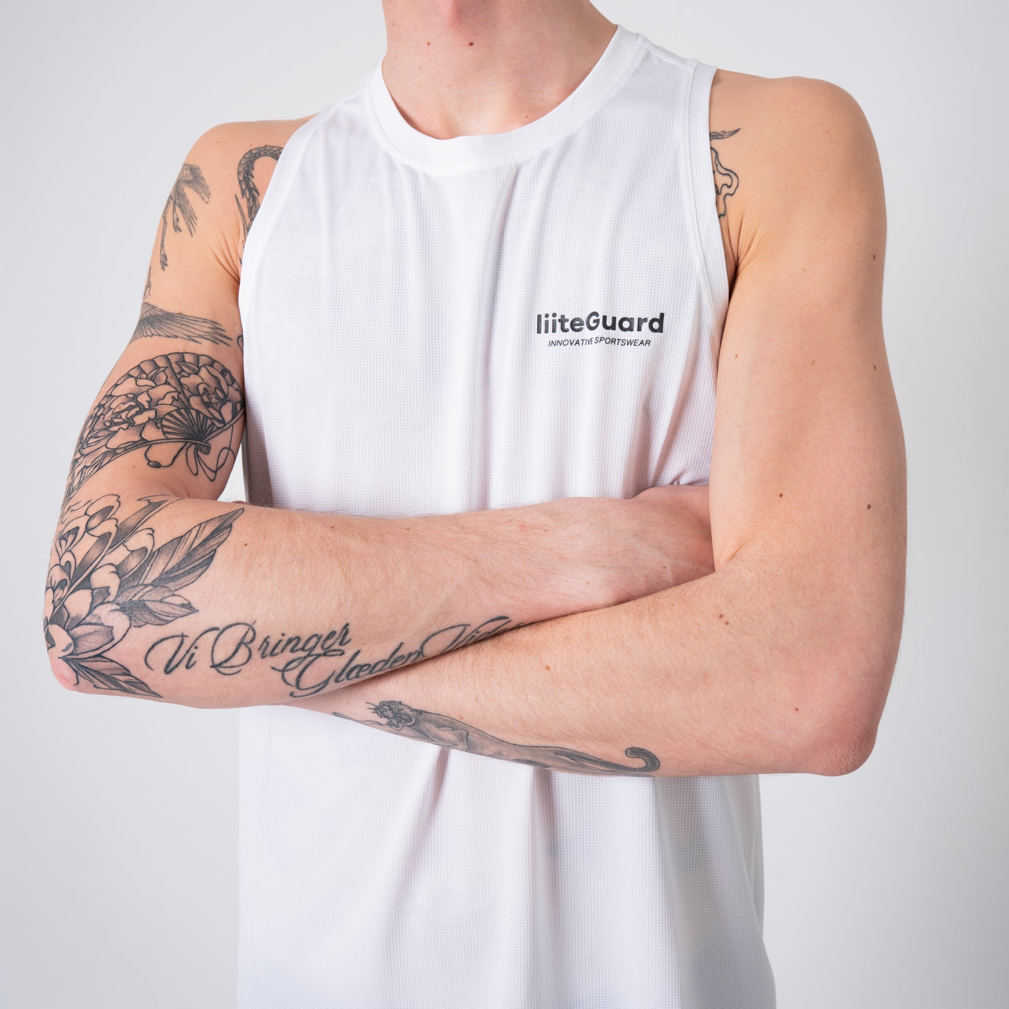liiteGuard GROUND-TECH SINGLET (MEN) Singlet WHITE