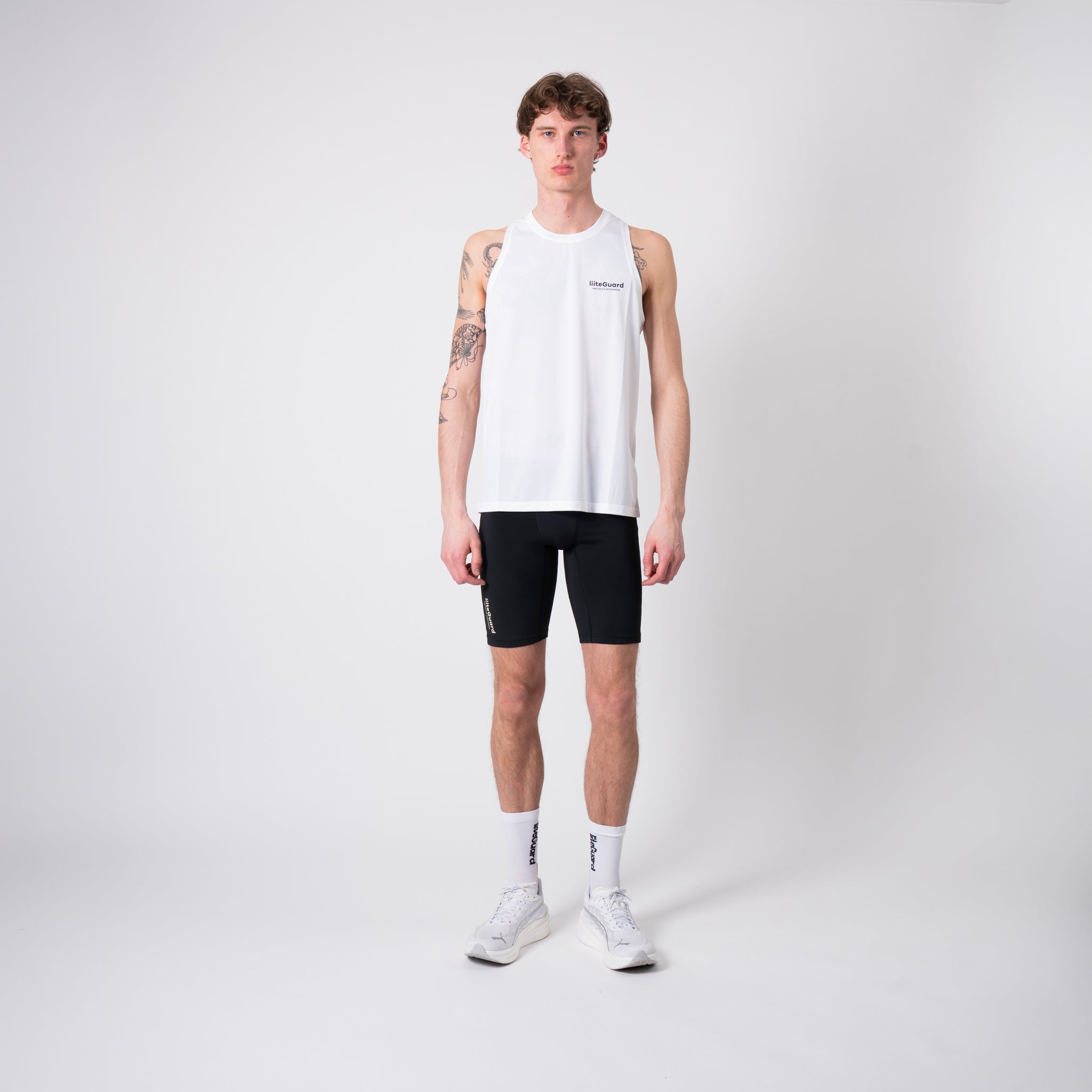 liiteGuard GROUND-TECH SINGLET (MEN) Singlet WHITE