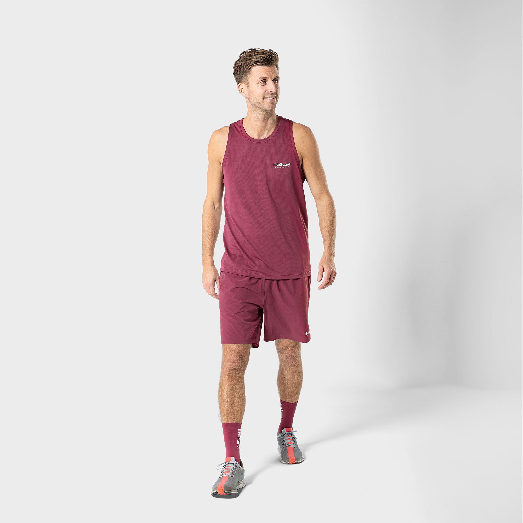 liiteGuard GROUND-TECH SINGLET (MEN) Singlet Bordeaux
