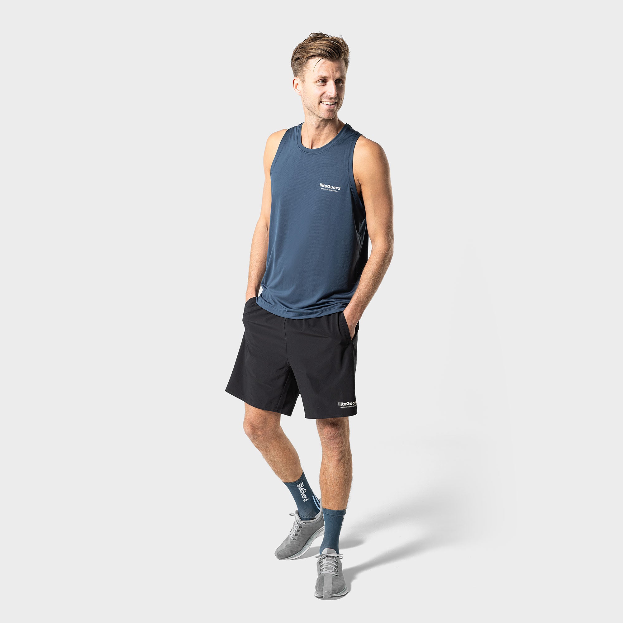liiteGuard GROUND-TECH SINGLET (MEN) Singlet Dark Navy Blue