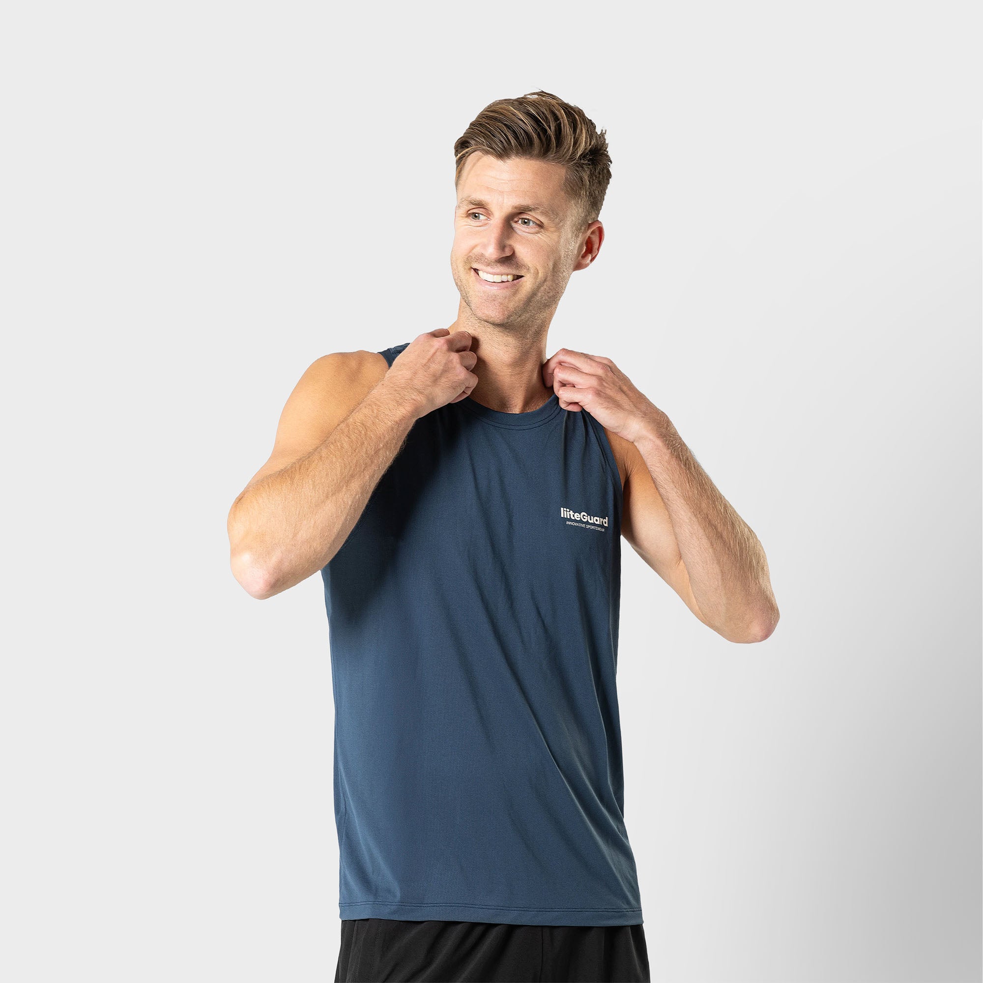 liiteGuard GROUND-TECH SINGLET (MEN) Singlet Dark Navy Blue