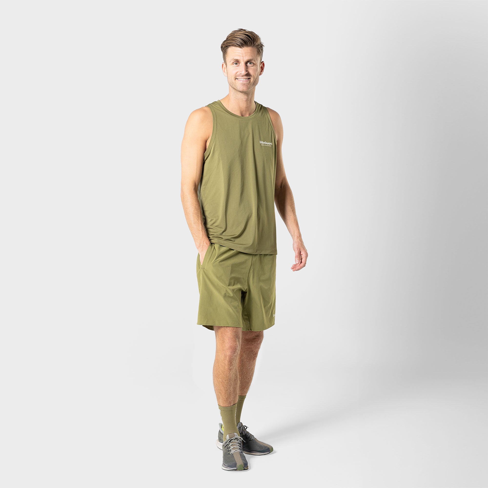 liiteGuard GROUND-TECH SINGLET (MEN) Singlet Dusty Green