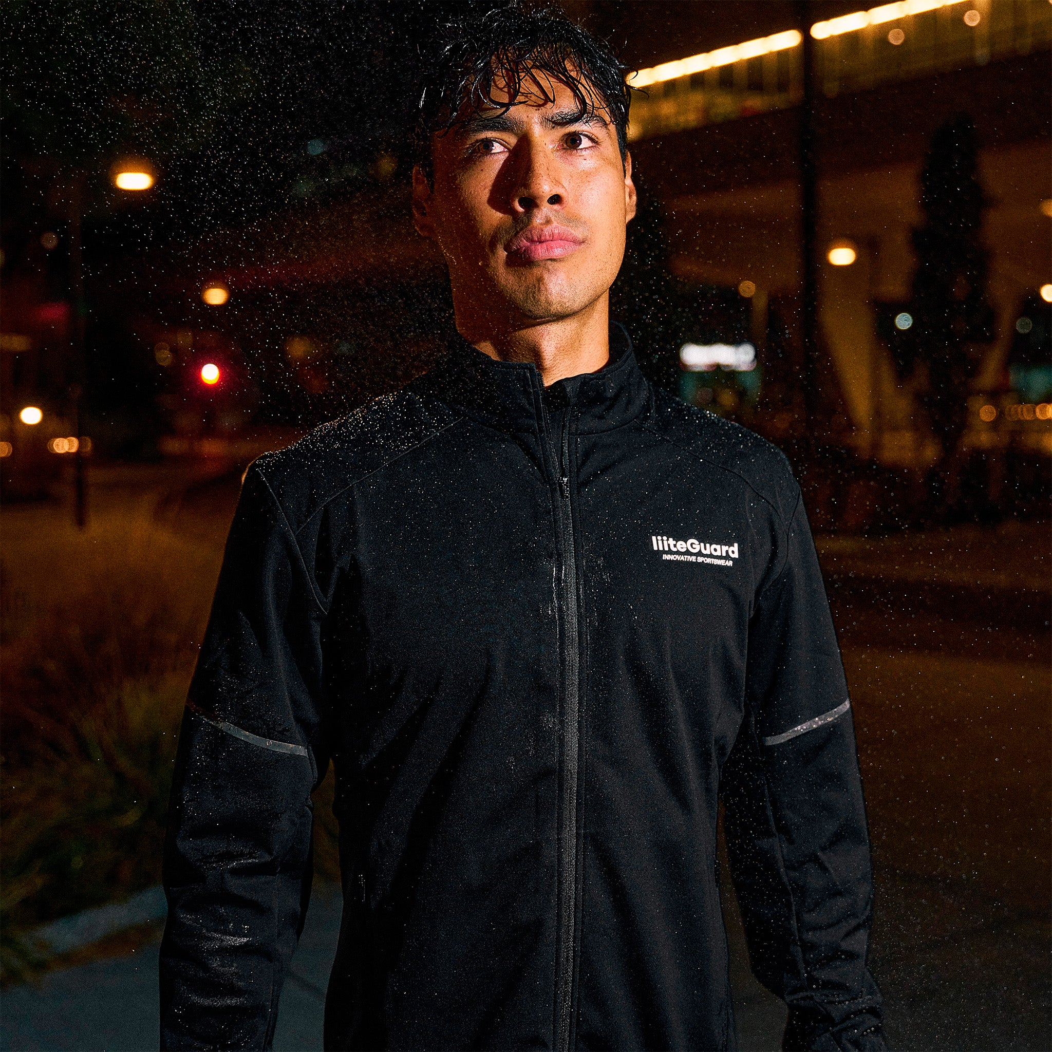liiteGuard HYDRO-TECH RUNNING JACKET (MEN) Jacket BLACK