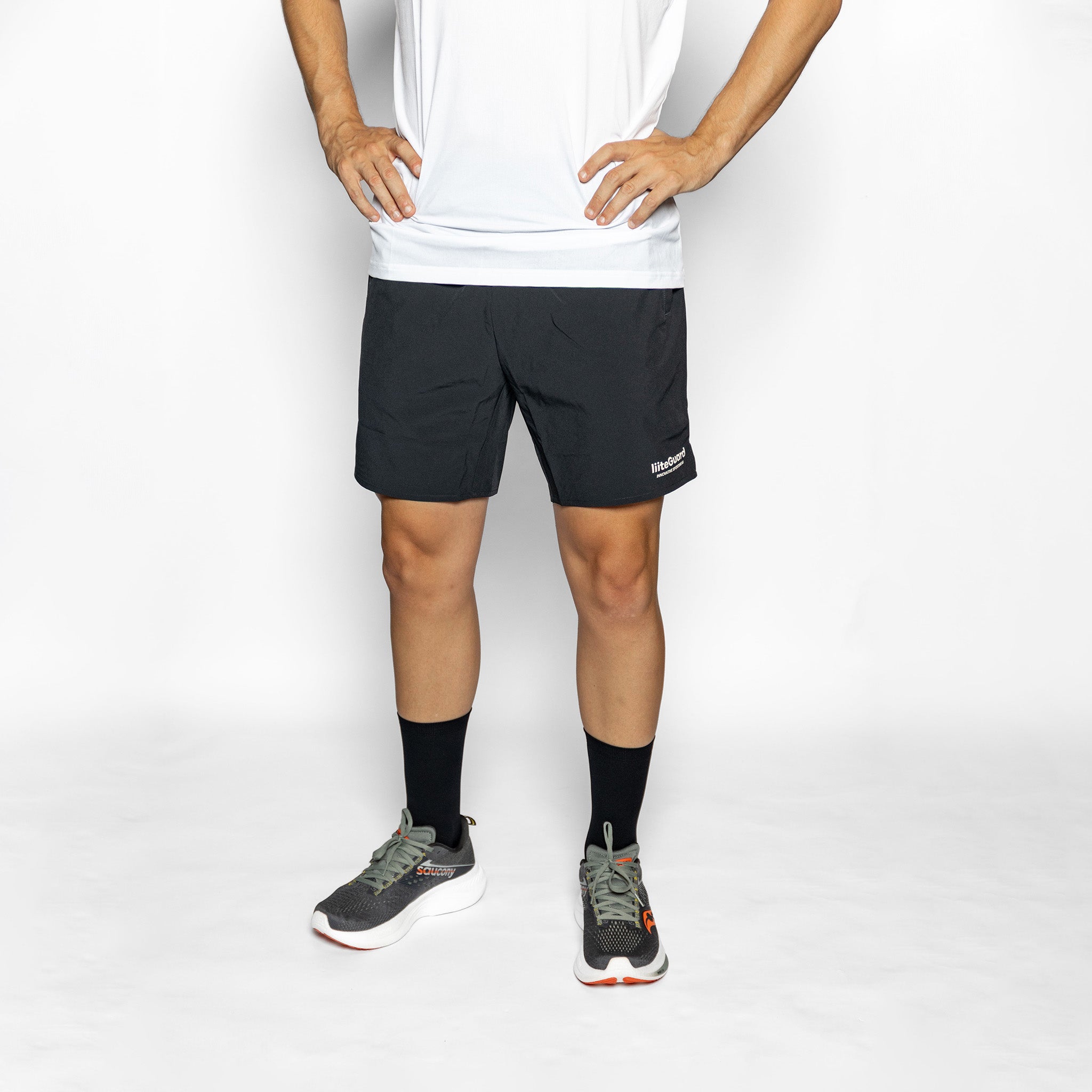 liiteGuard HYPERLIGHT CREW SOCK 2-PACK Medium socks BLACK