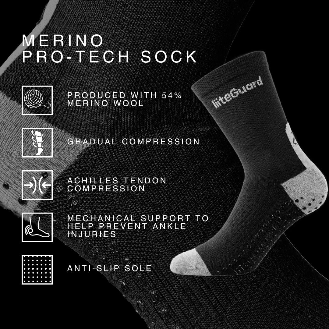 liiteGuard MERINO PRO-TECH SOCK Medium socks BLACK