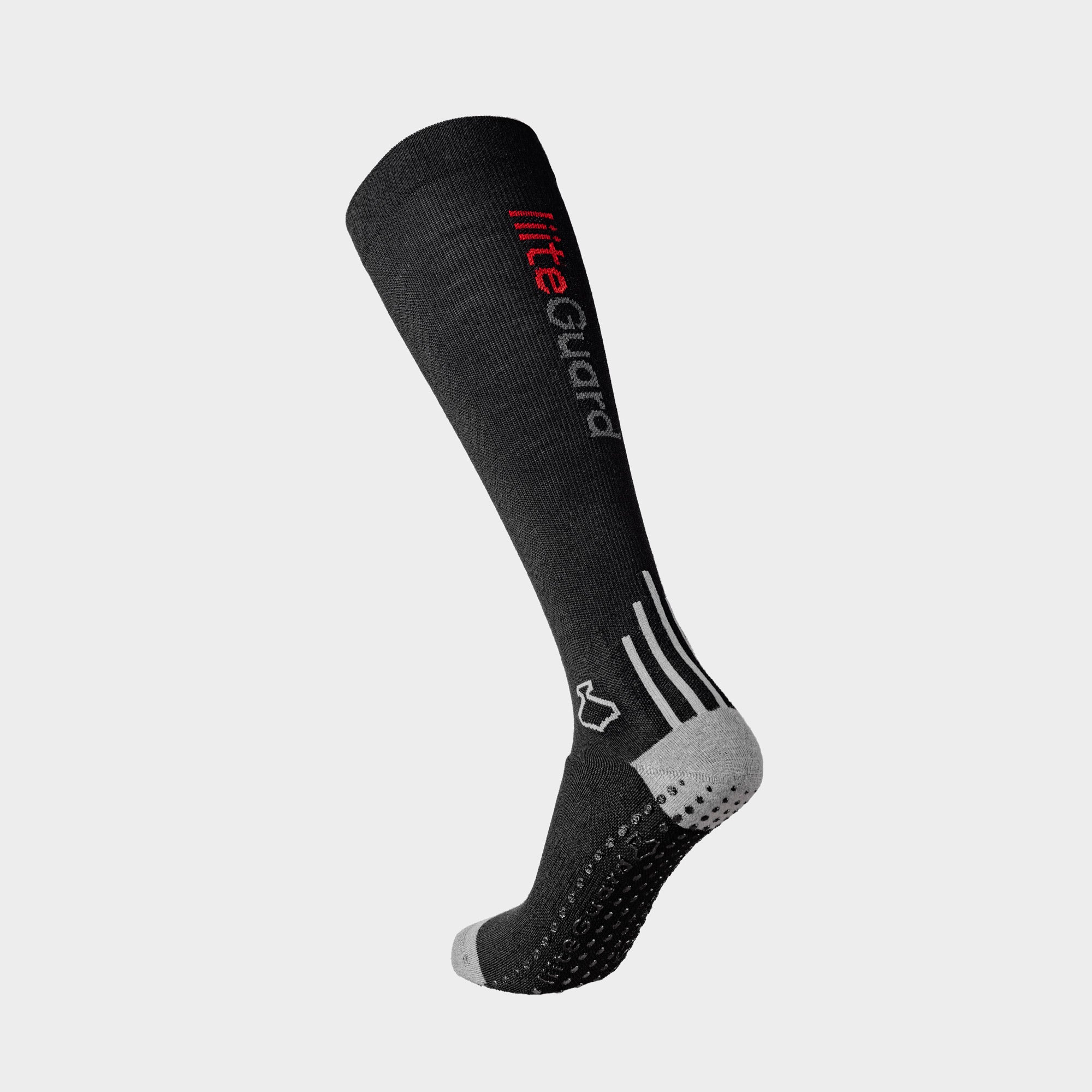 liiteGuard MERINO SHIN-TECH GRIP RUNNING SOCK Long socks BLACK