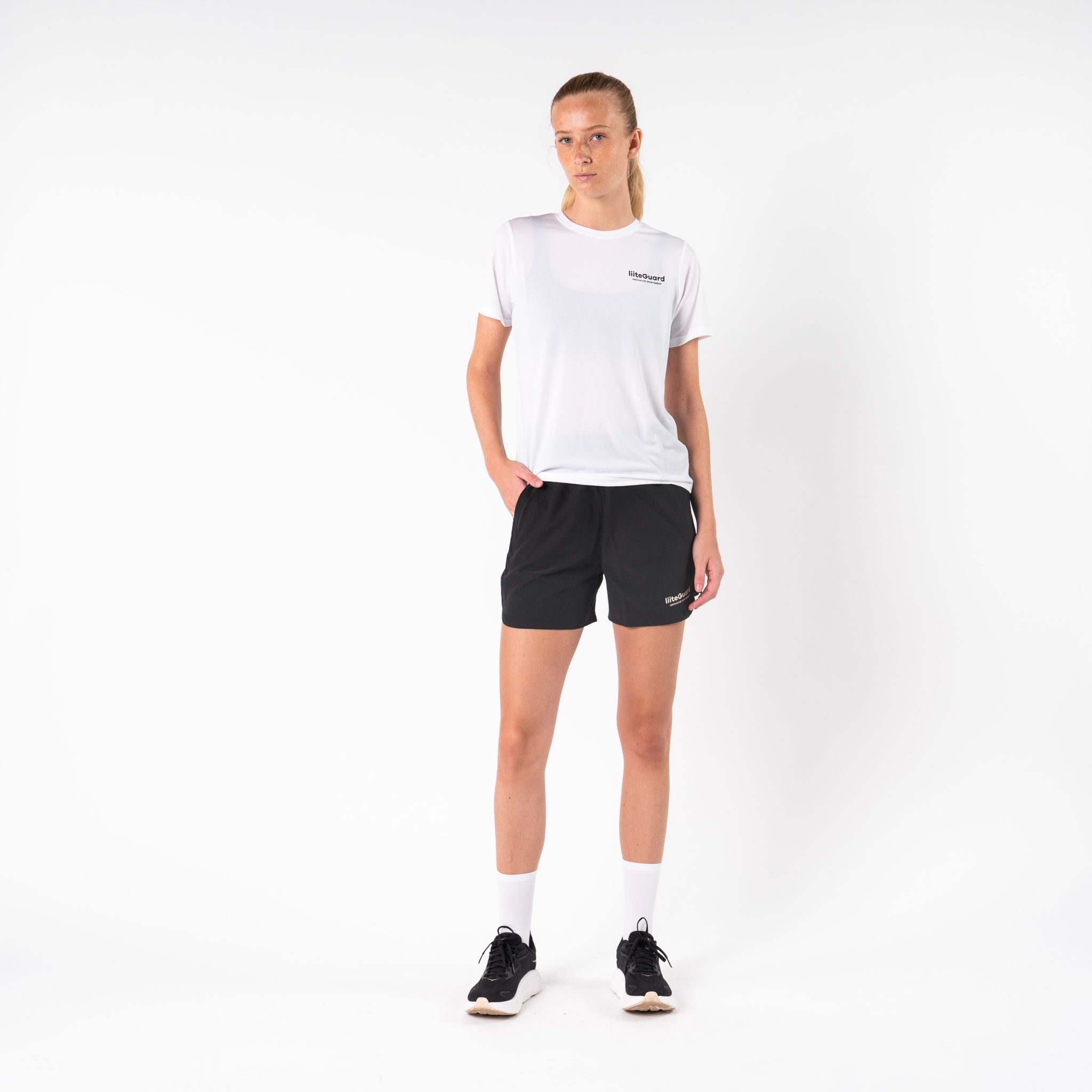 liiteGuard RE-LIITE HIGH WAIST SHORTS (WOMEN) Shorts BLACK