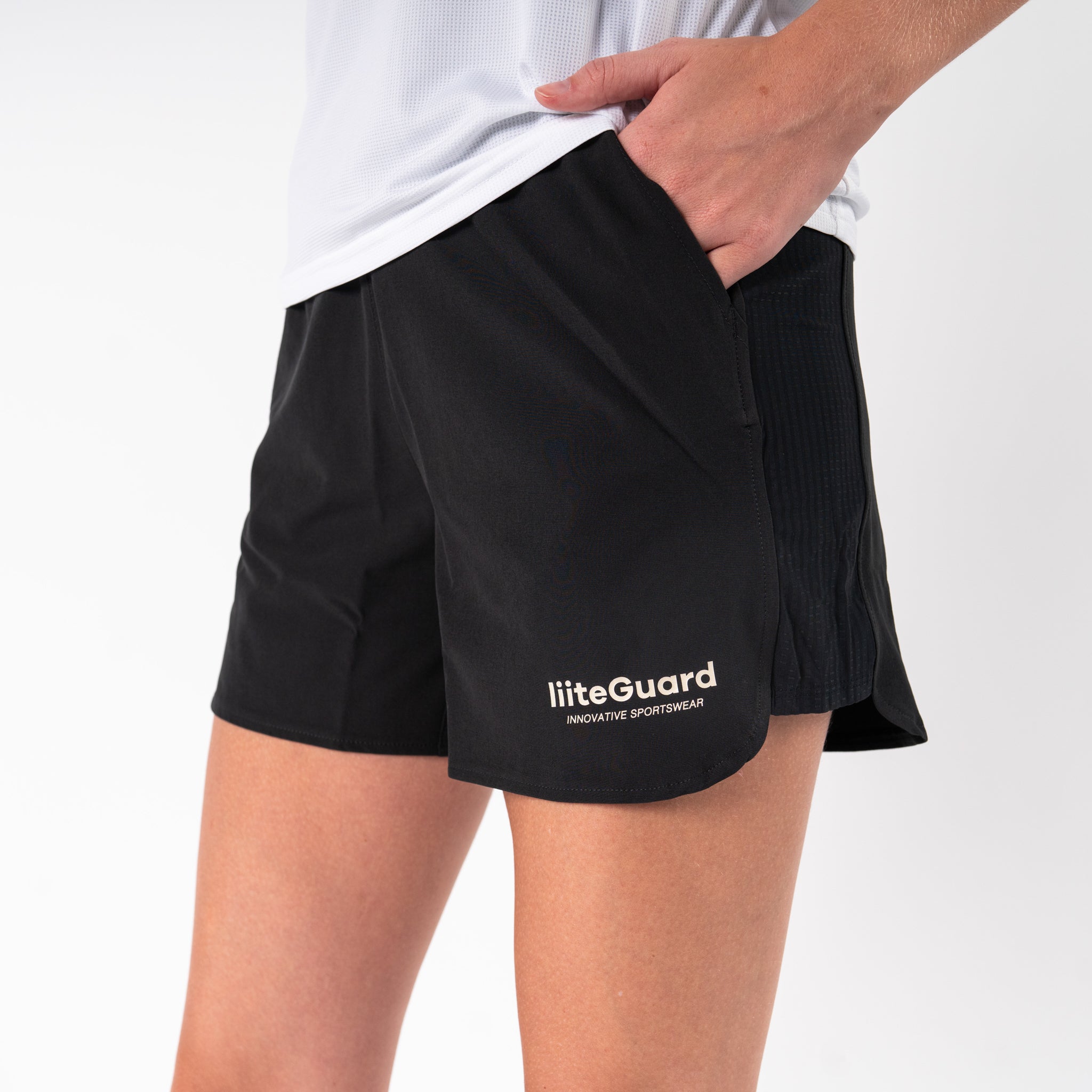 liiteGuard RE-LIITE HIGH WAIST SHORTS (WOMEN) Shorts BLACK
