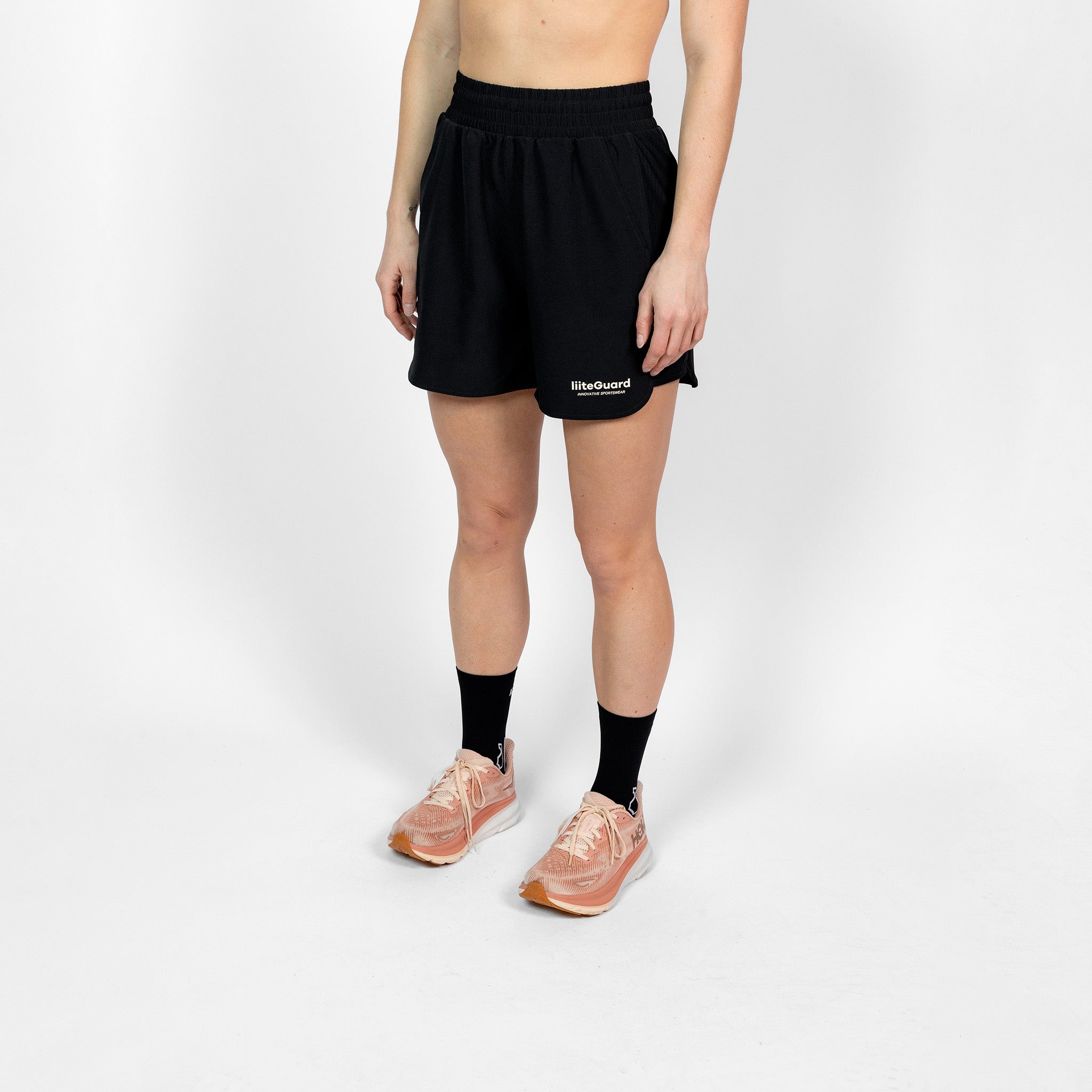liiteGuard RE-LIITE HIGH WAIST SHORTS (WOMEN) Shorts BLACK