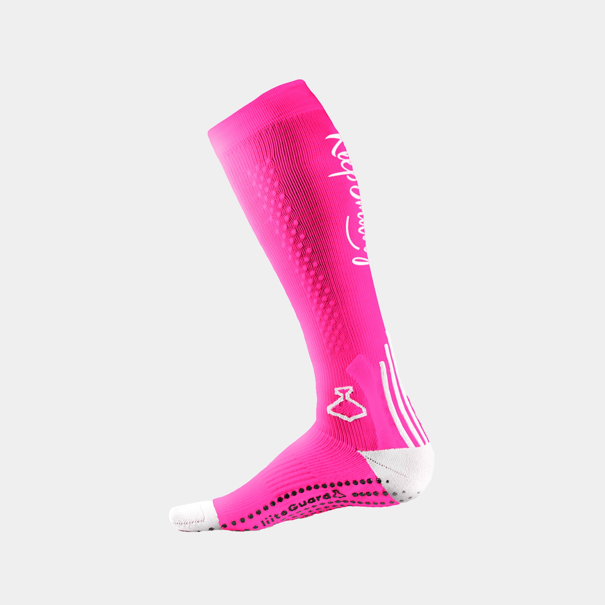 liiteGuard SHIN-TECH GRIP RUNNING SOCK Long socks PINK