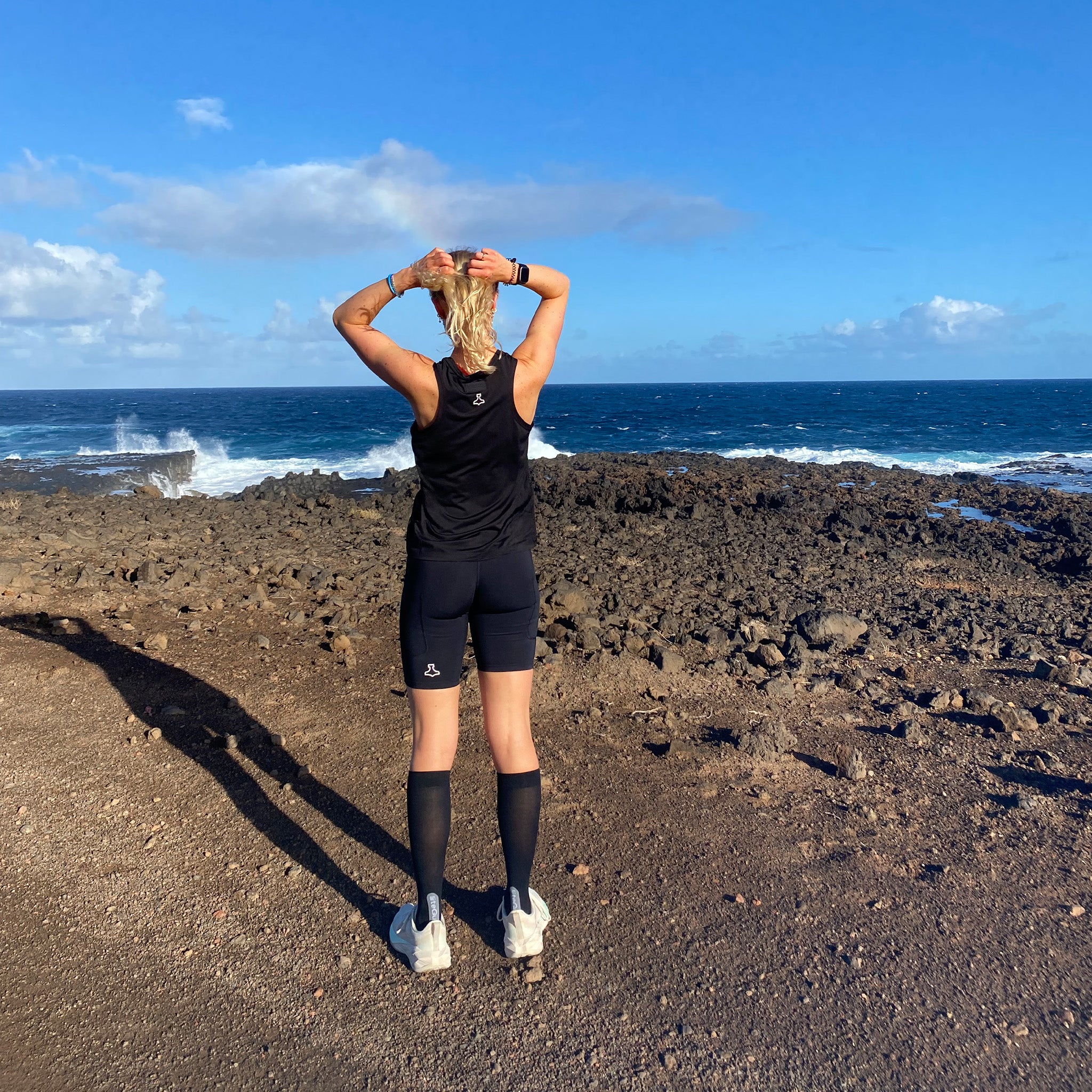 liiteGuard SHIN-TECH LIGHT RUNNING SOCK Long socks BLACK