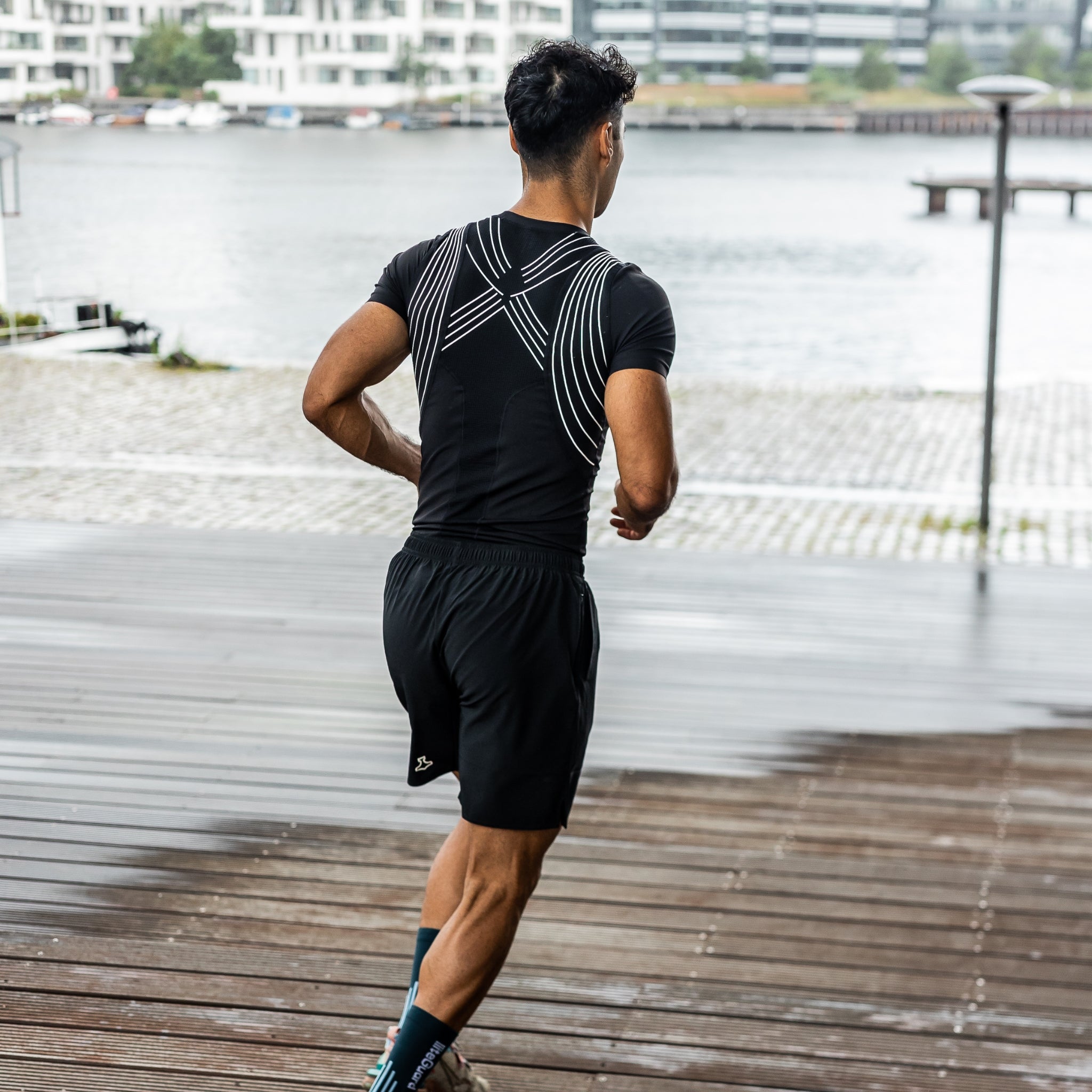 liiteGuard SPINE-TECH BASELAYER SS (MEN) Baselayer BLACK