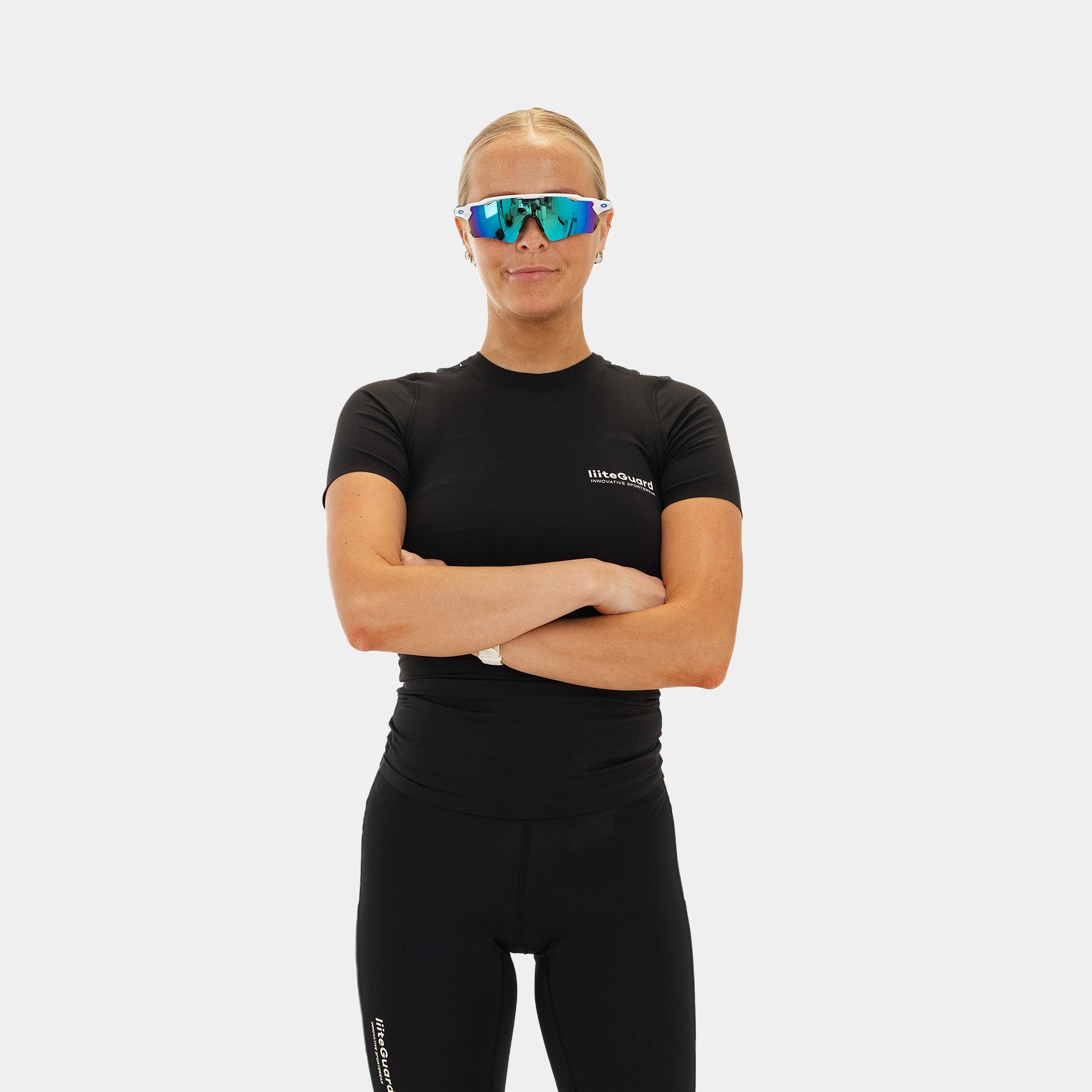 liiteGuard SPINE-TECH BASELAYER SS (WOMEN) Baselayer BLACK