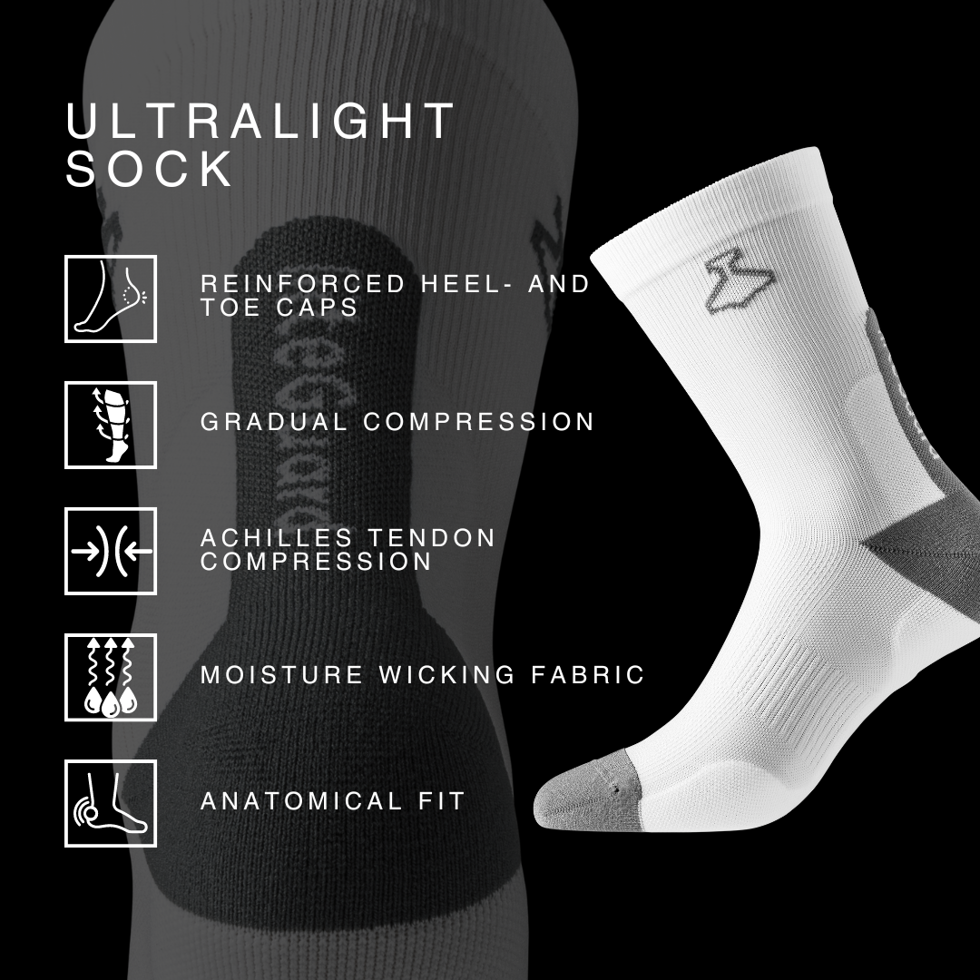 liiteGuard ULTRALIGHT SOCK Medium socks WHITE
