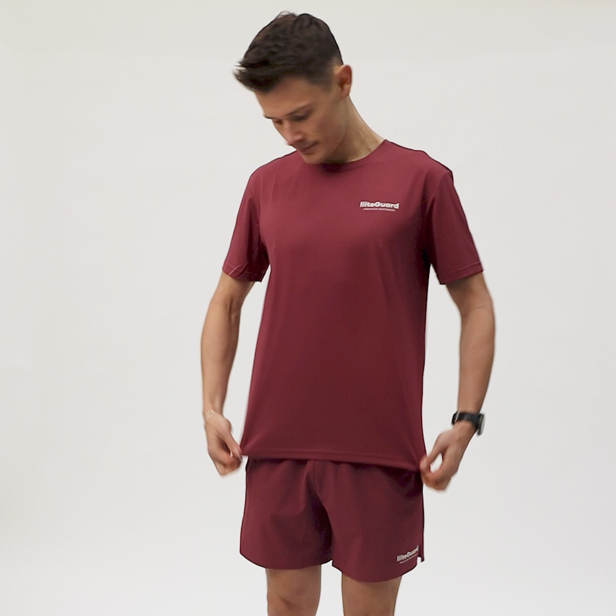 liiteGuard GROUND-TECH T-SHIRT (MEN) T-shirts Bordeaux