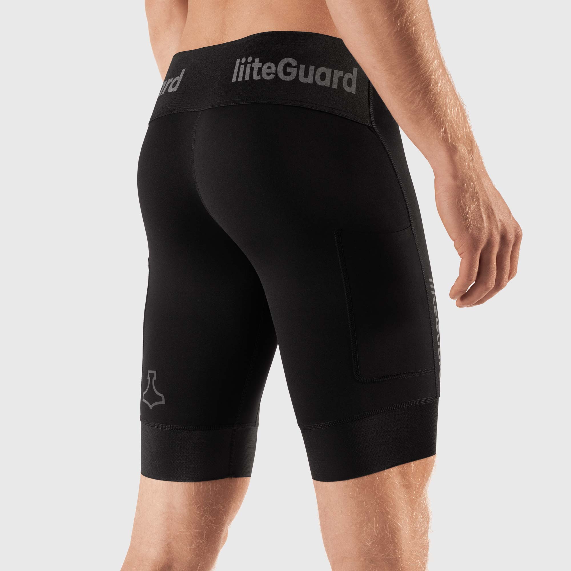 liiteGuard GLU-TECH INFINITY TIGHTS (MEN) Short tights BLACK