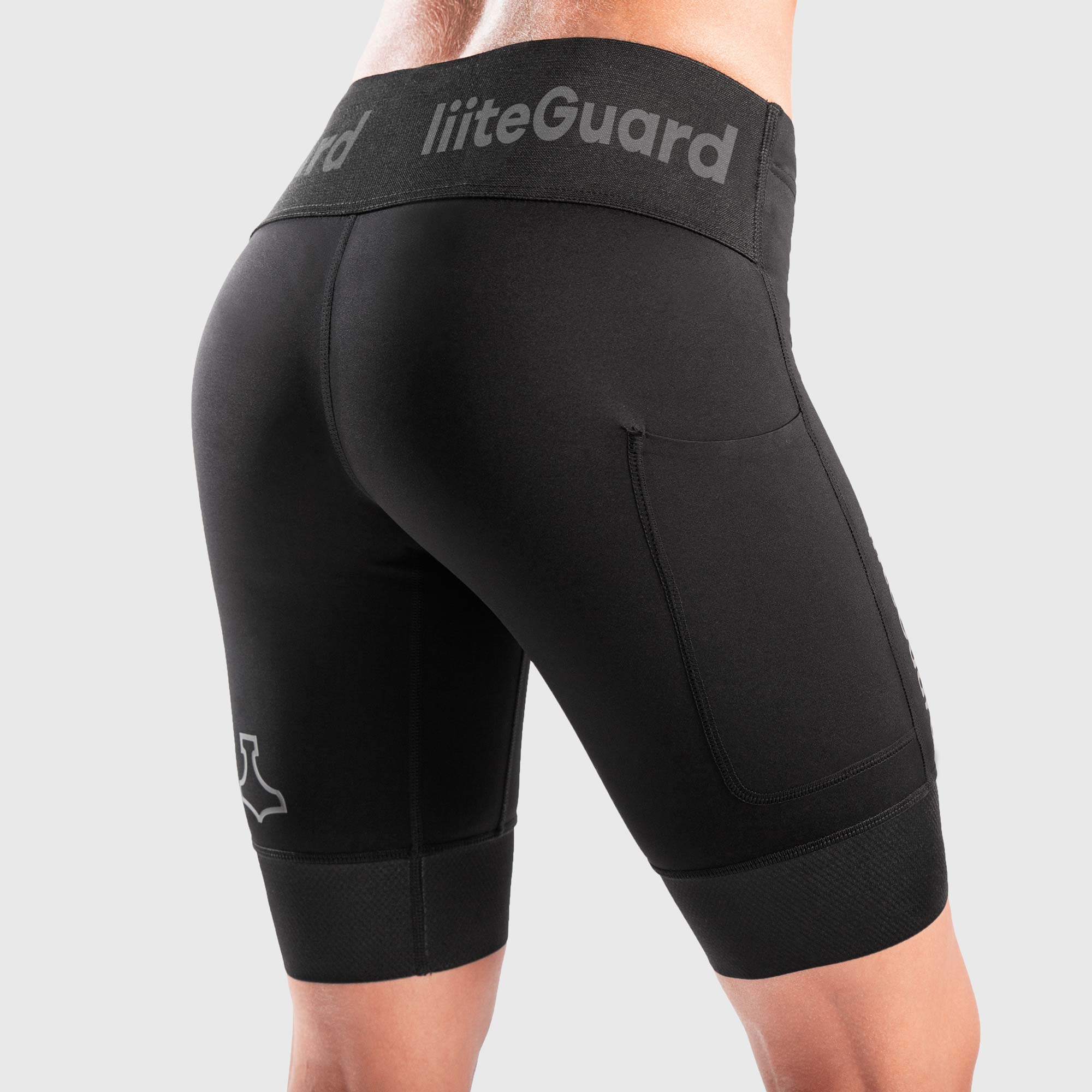 liiteGuard GLU-TECH INFINITY TIGHTS (WOMEN) Short tights BLACK