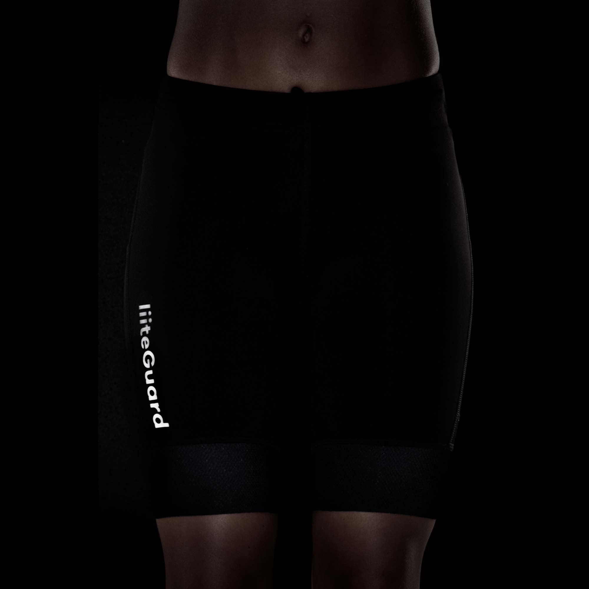 liiteGuard GLU-TECH INFINITY TIGHTS (WOMEN) Short tights BLACK