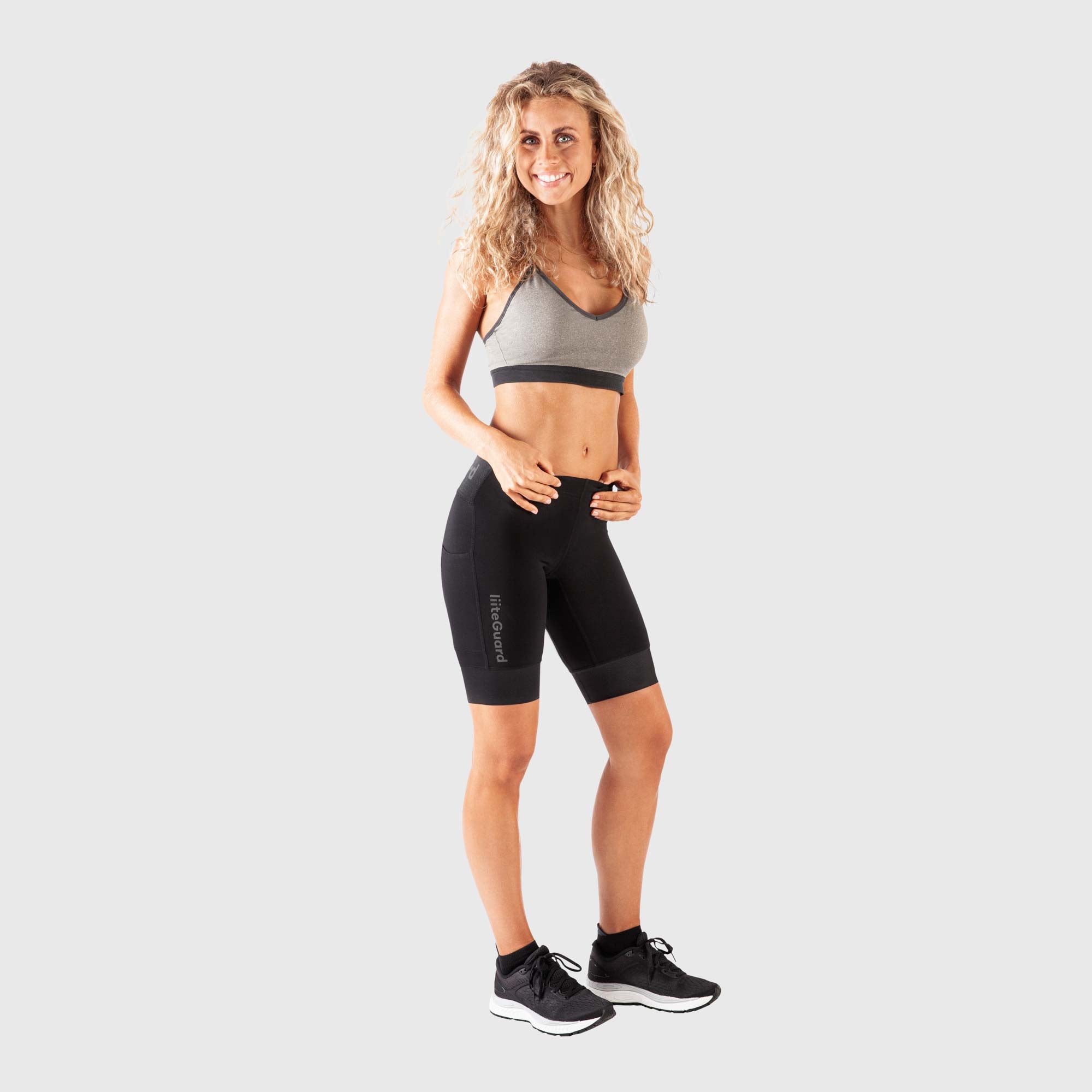 liiteGuard GLU-TECH INFINITY TIGHTS (WOMEN) Short tights BLACK