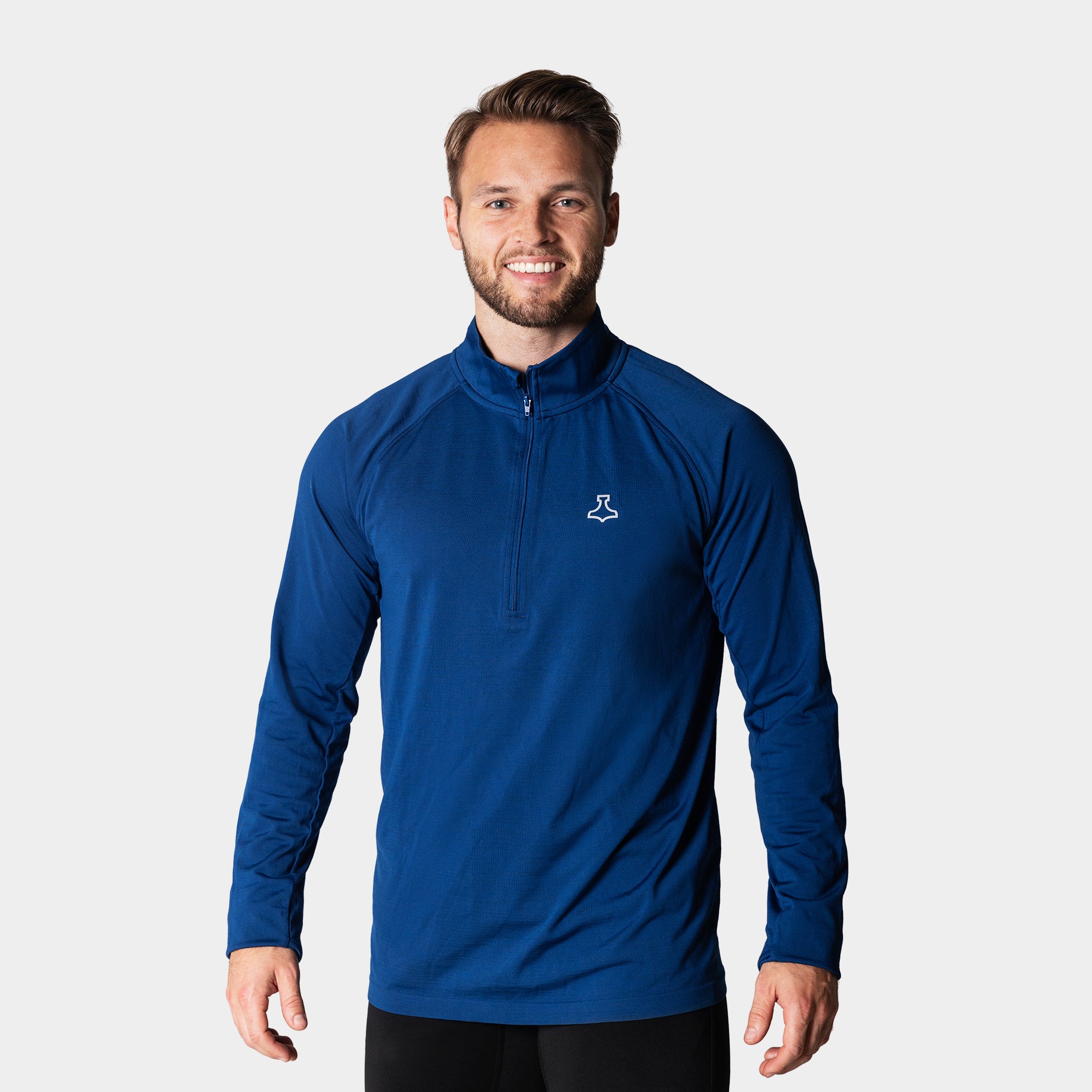 Liiteguard RE-LIITE 1/4 ZIP SHIRT (Men) Zippers BLUE