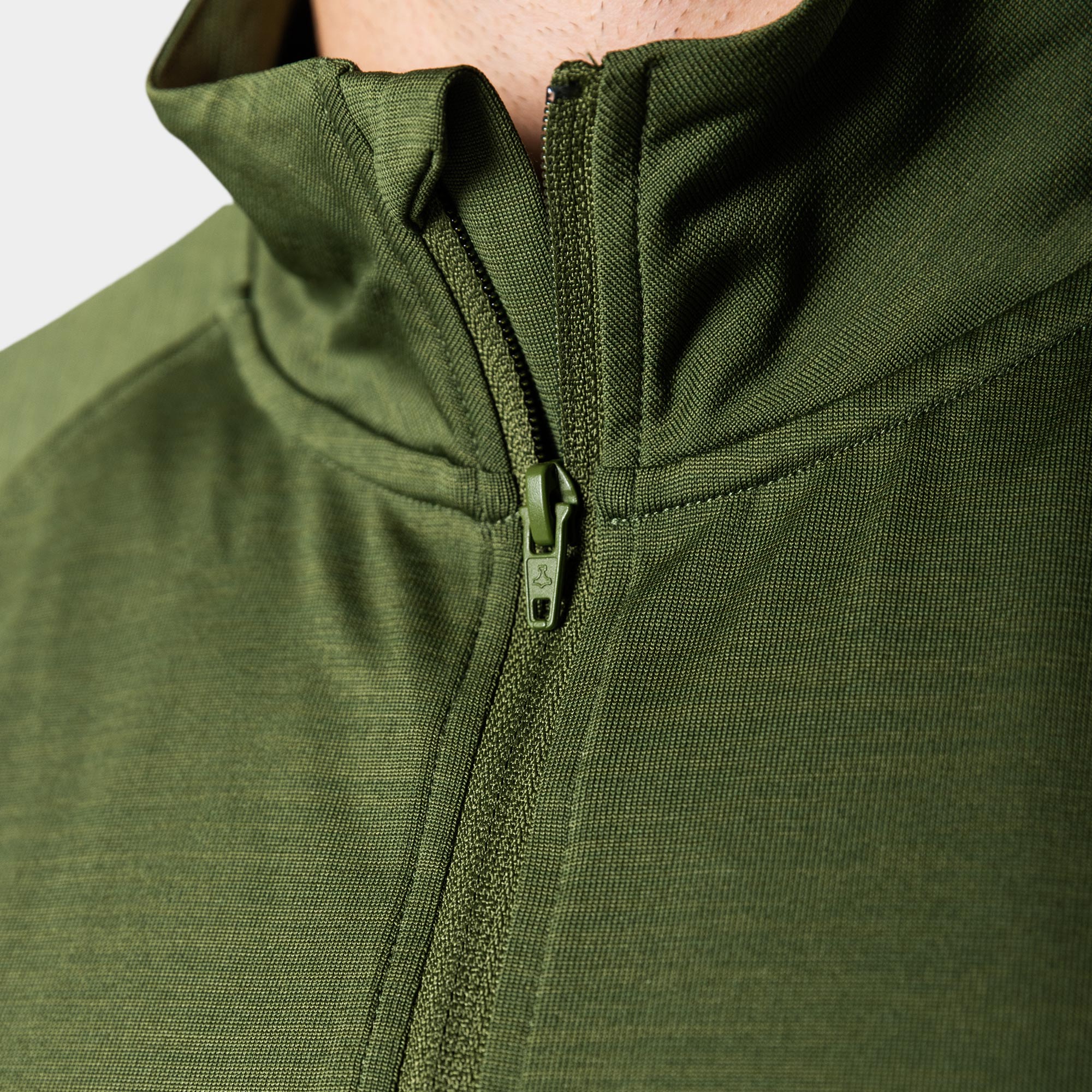 Liiteguard RE-LIITE 1/4 ZIP SHIRT (Men) Zippers GREEN