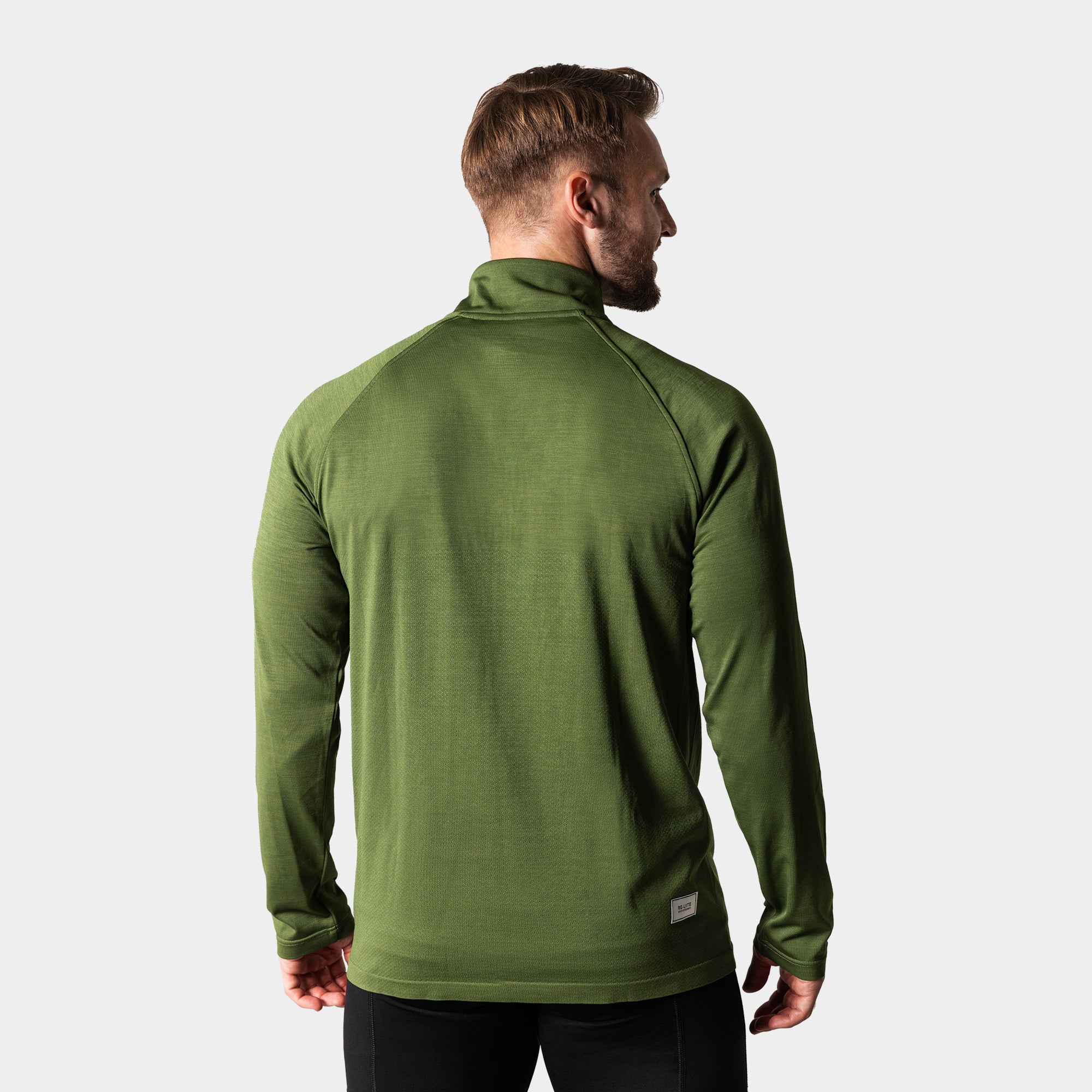 Liiteguard RE-LIITE 1/4 ZIP SHIRT (Men) Zippers GREEN