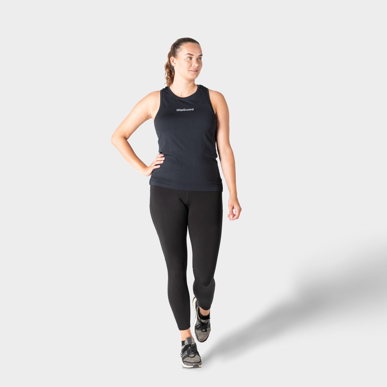liiteGuard RE-LIITE SINGLET (WOMEN) Singlet BLACK