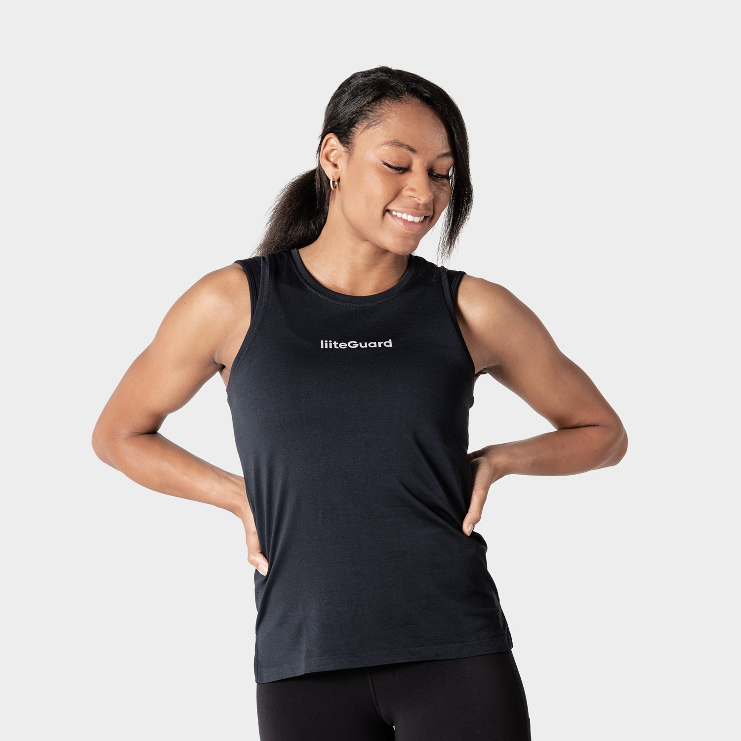 liiteGuard RE-LIITE SINGLET (WOMEN) Singlet BLACK